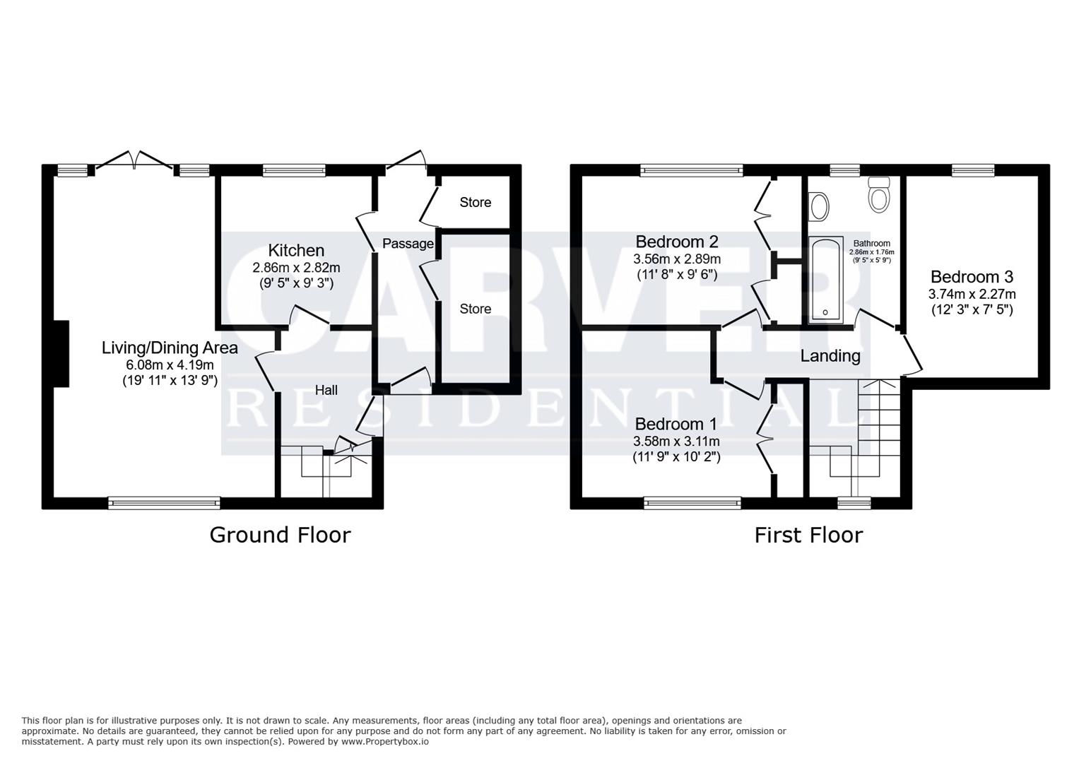 Floorplan for Meadow Lane, Northallerton