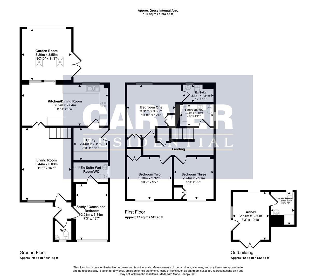 Floorplan for Heatherburn Court, Woodham