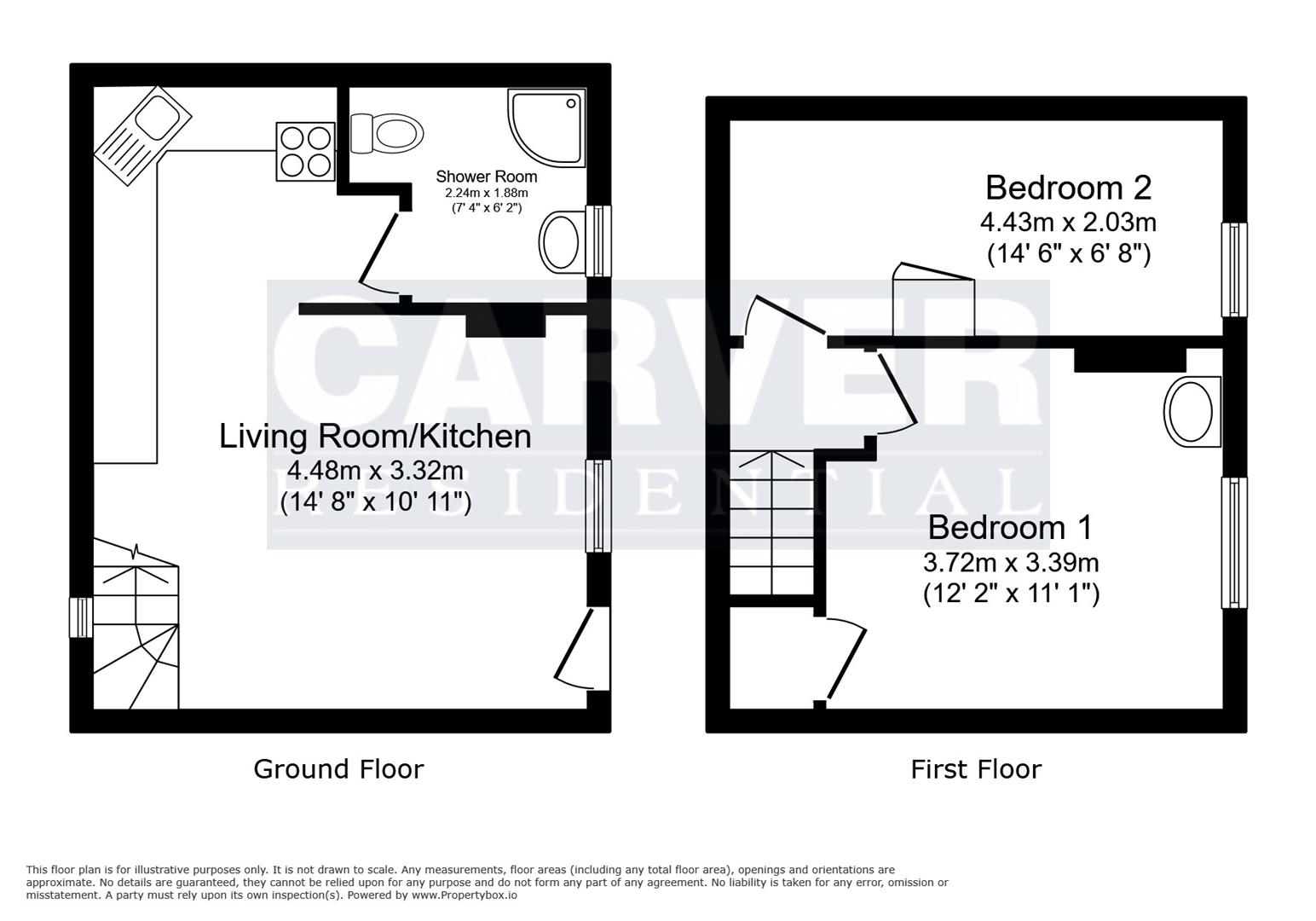 Floorplan for North End, Osmotherley, Northallerton