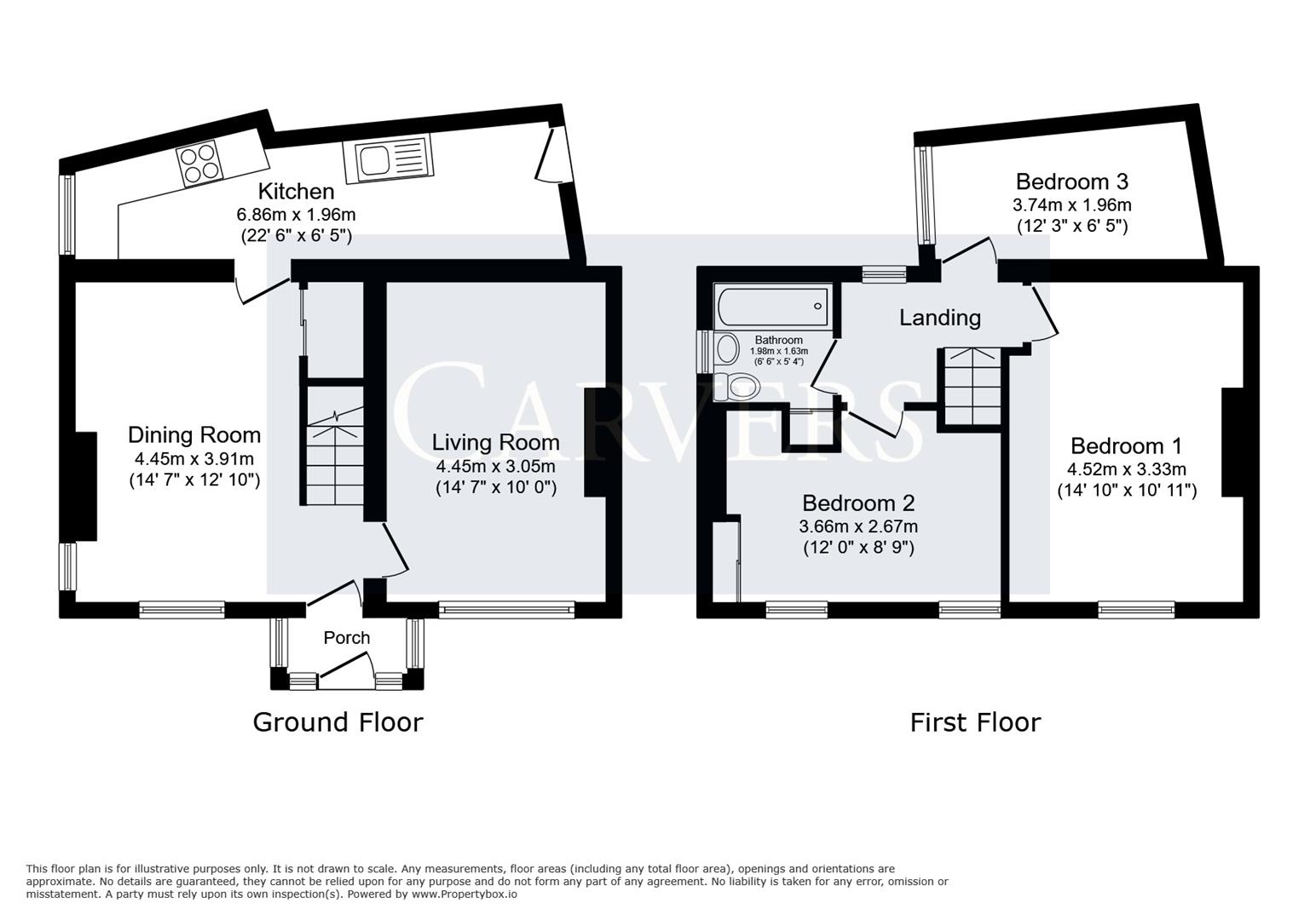 Floorplan for Hurworth Road, Hurworth Place, Darlington