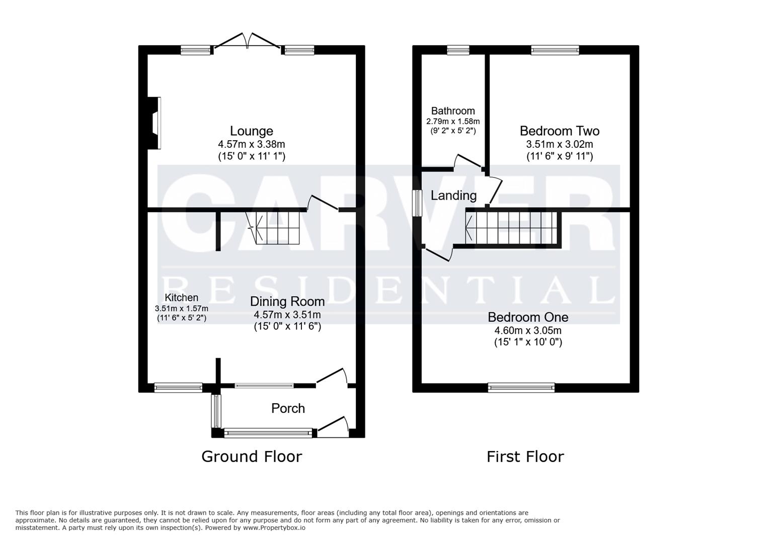 Floorplan for Stonehaven Way, Darlington