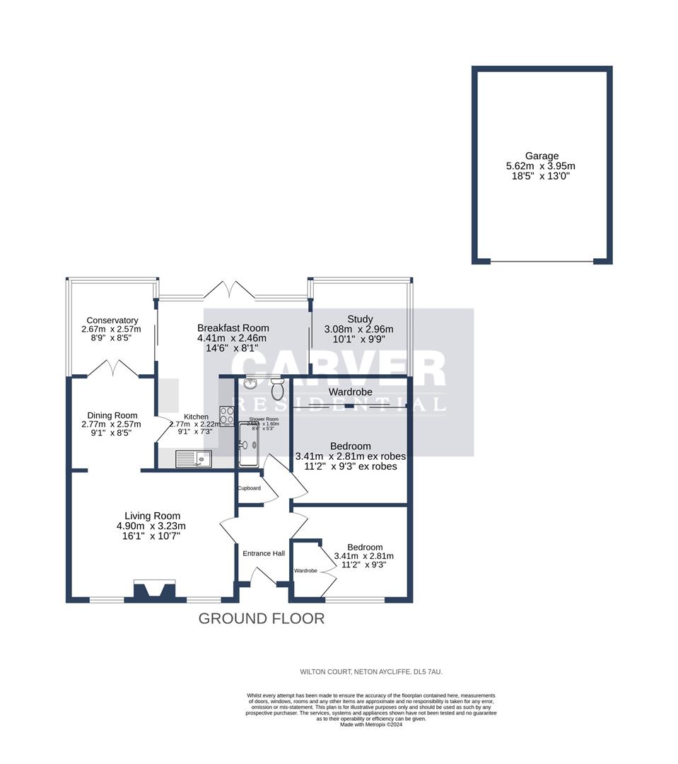 Floorplan for Wilton Court, Greenfields, Newton Aycliffe