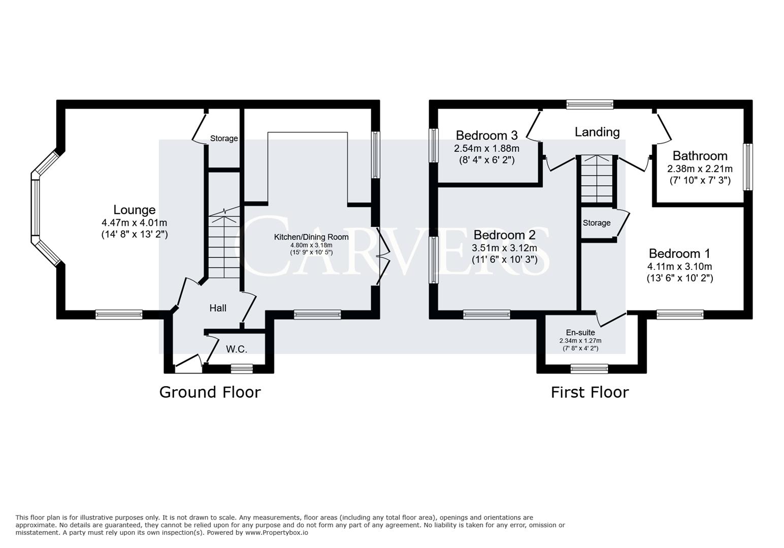 Floorplan for School Street, Darlington