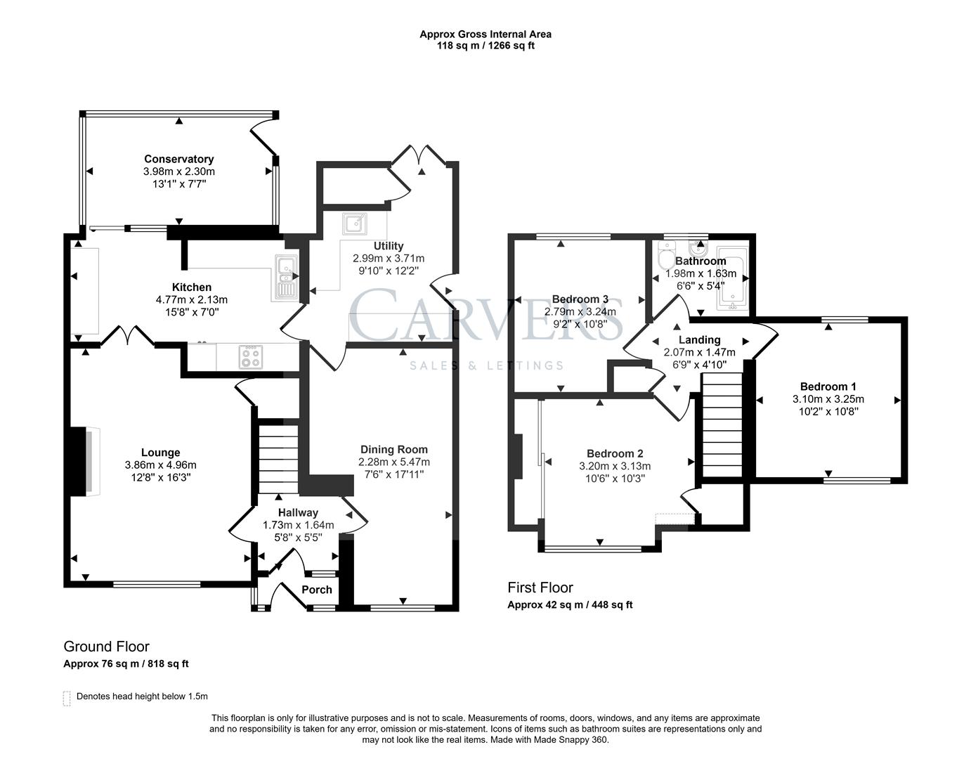 Floorplan for Burnbeck Place, Heighington Village, Newton Aycliffe