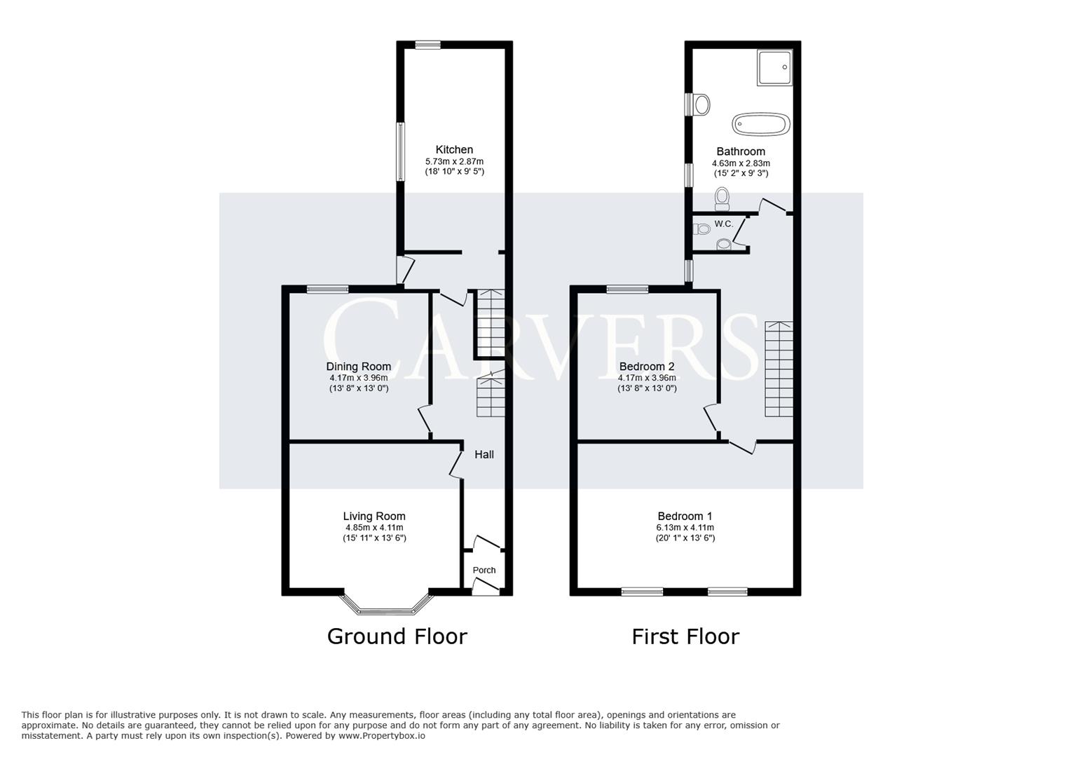 Floorplan for Pierremont Crescent, Darlington