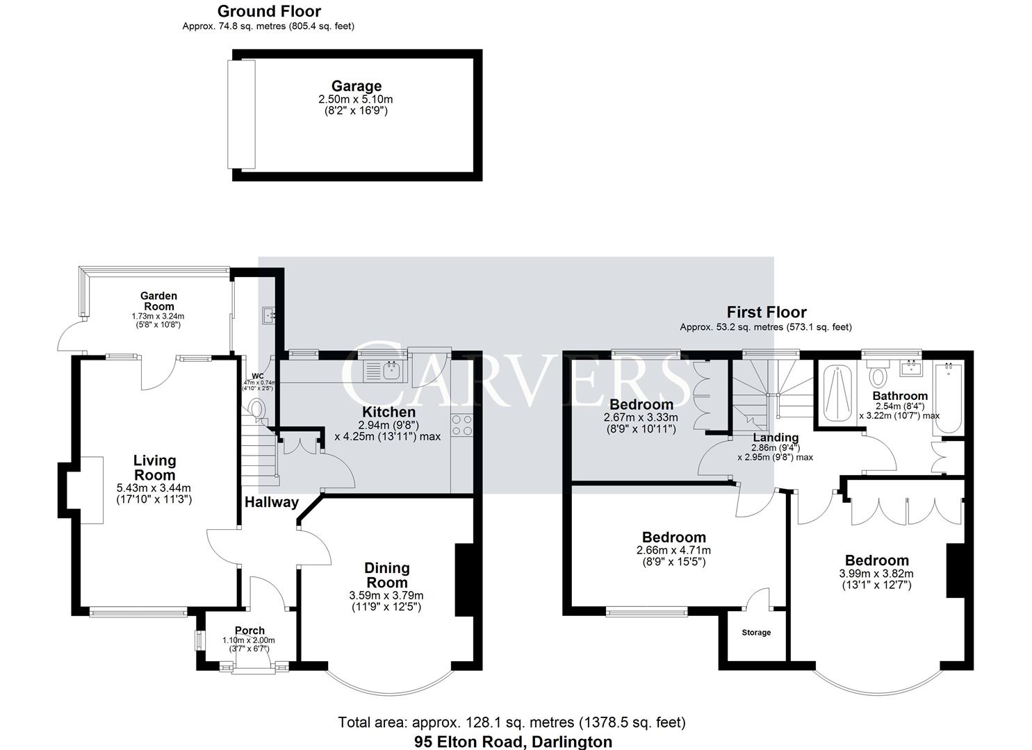 Floorplan for Elton Road, Darlington