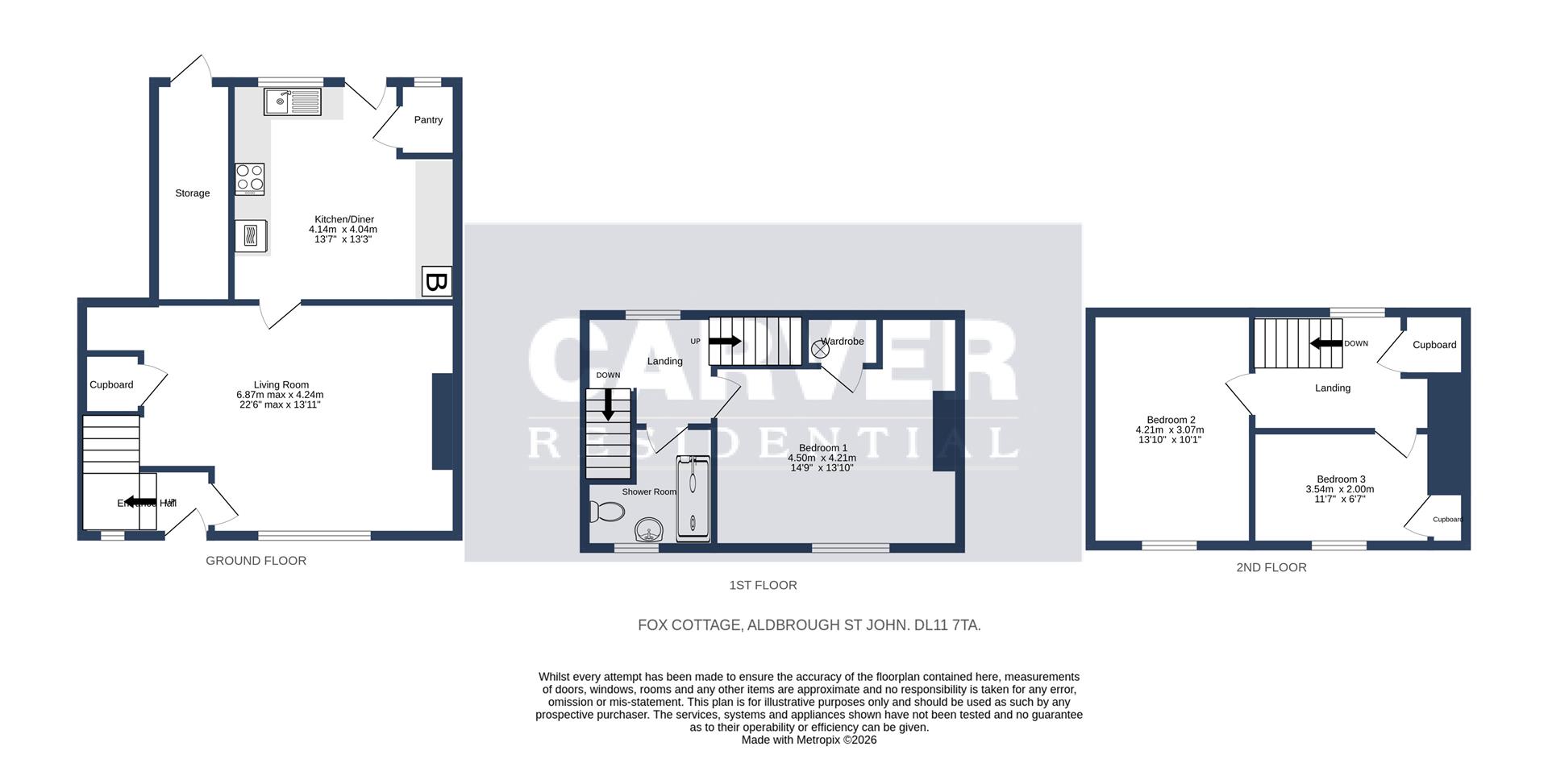 Floorplan for Aldbrough St. John, Richmond
