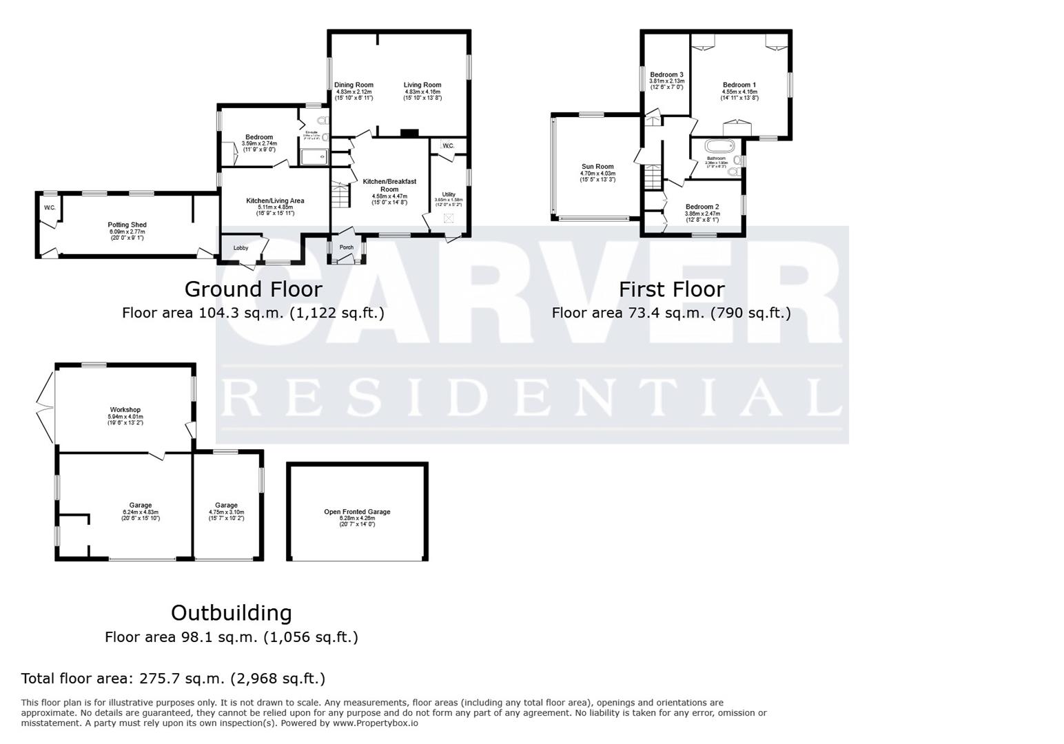 Floorplan for East Cowton, Northallerton