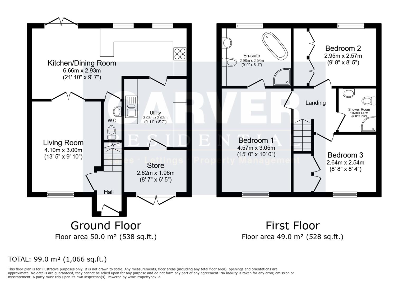 Floorplan for The Paddocks, Gainford, Darlington