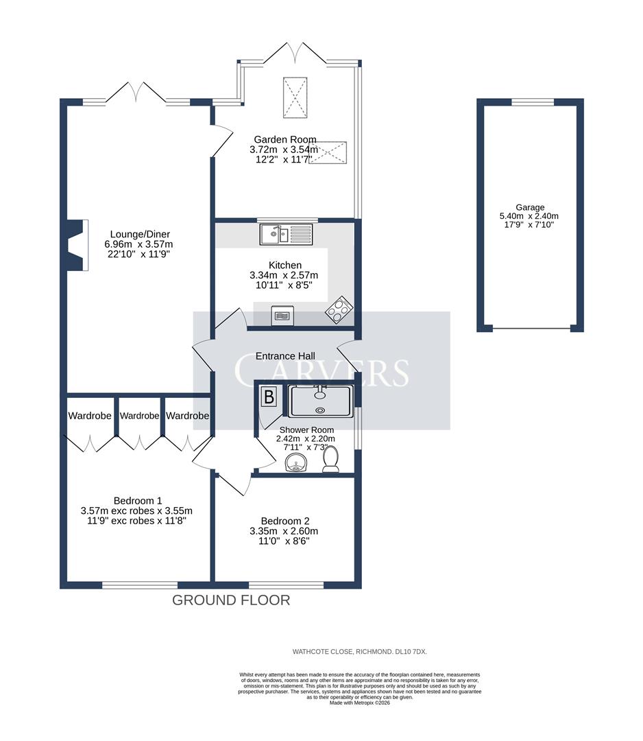 Floorplan for Wathcote Close, Richmond