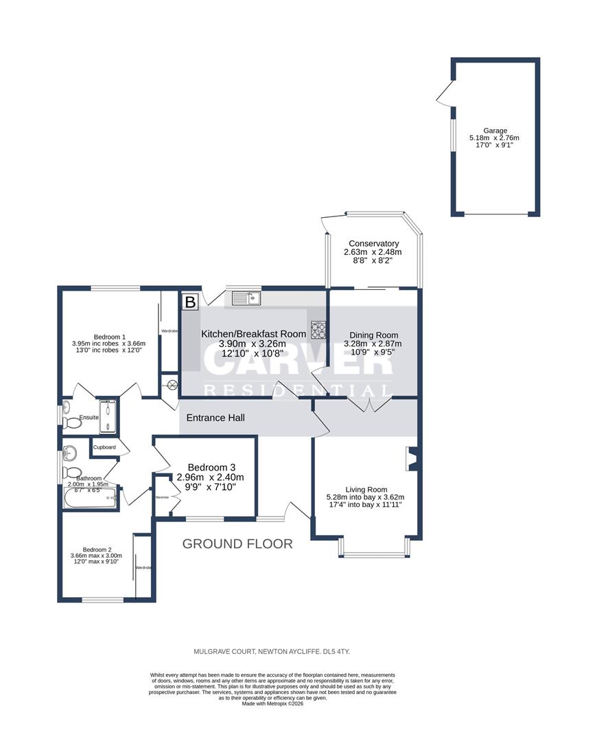 Floorplan for Mulgrave Court, Woodham