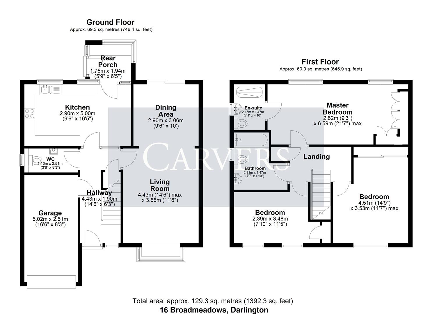Floorplan for Broadmeadows, Darlington