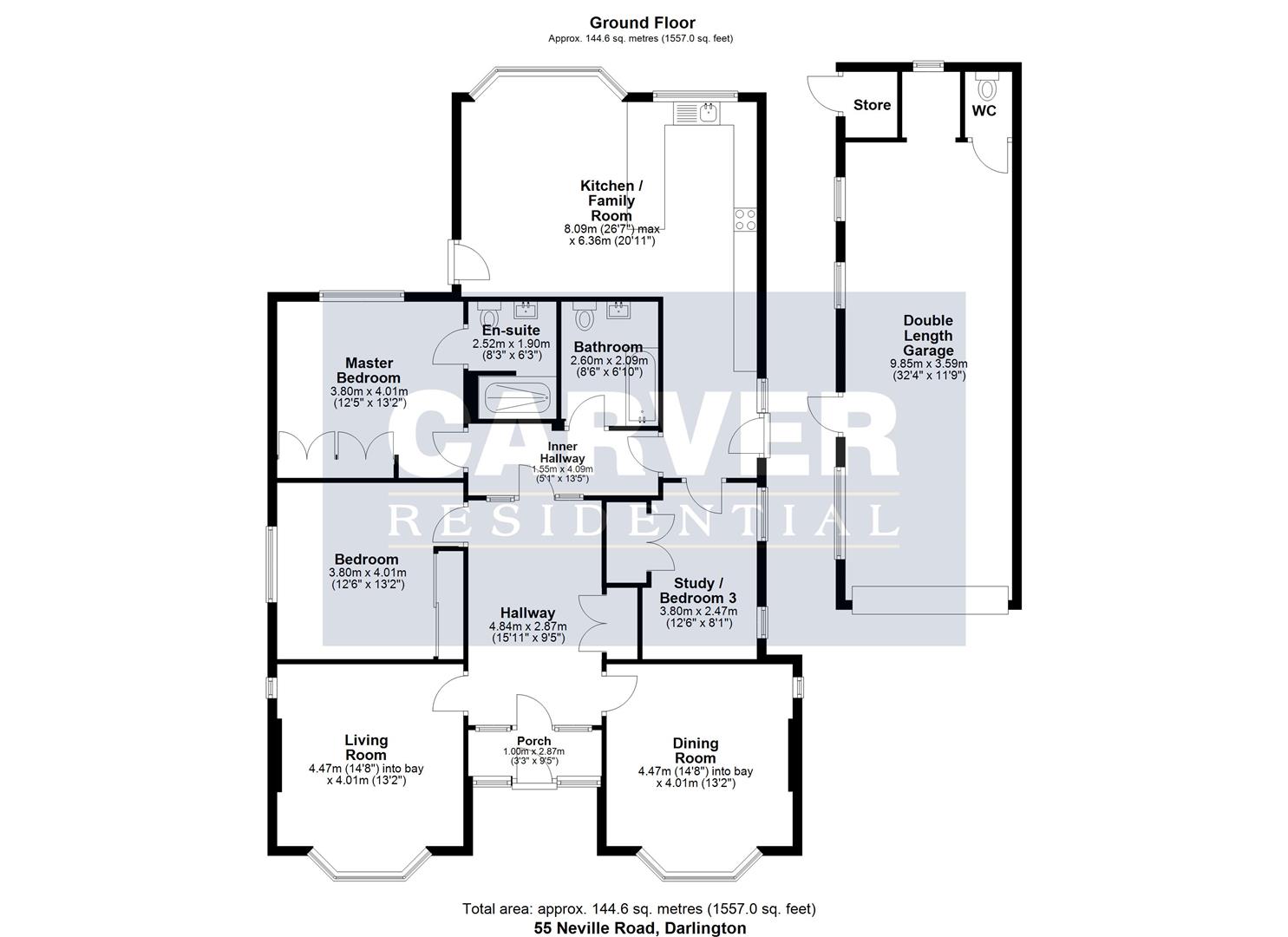 Floorplan for Neville Road, Darlington