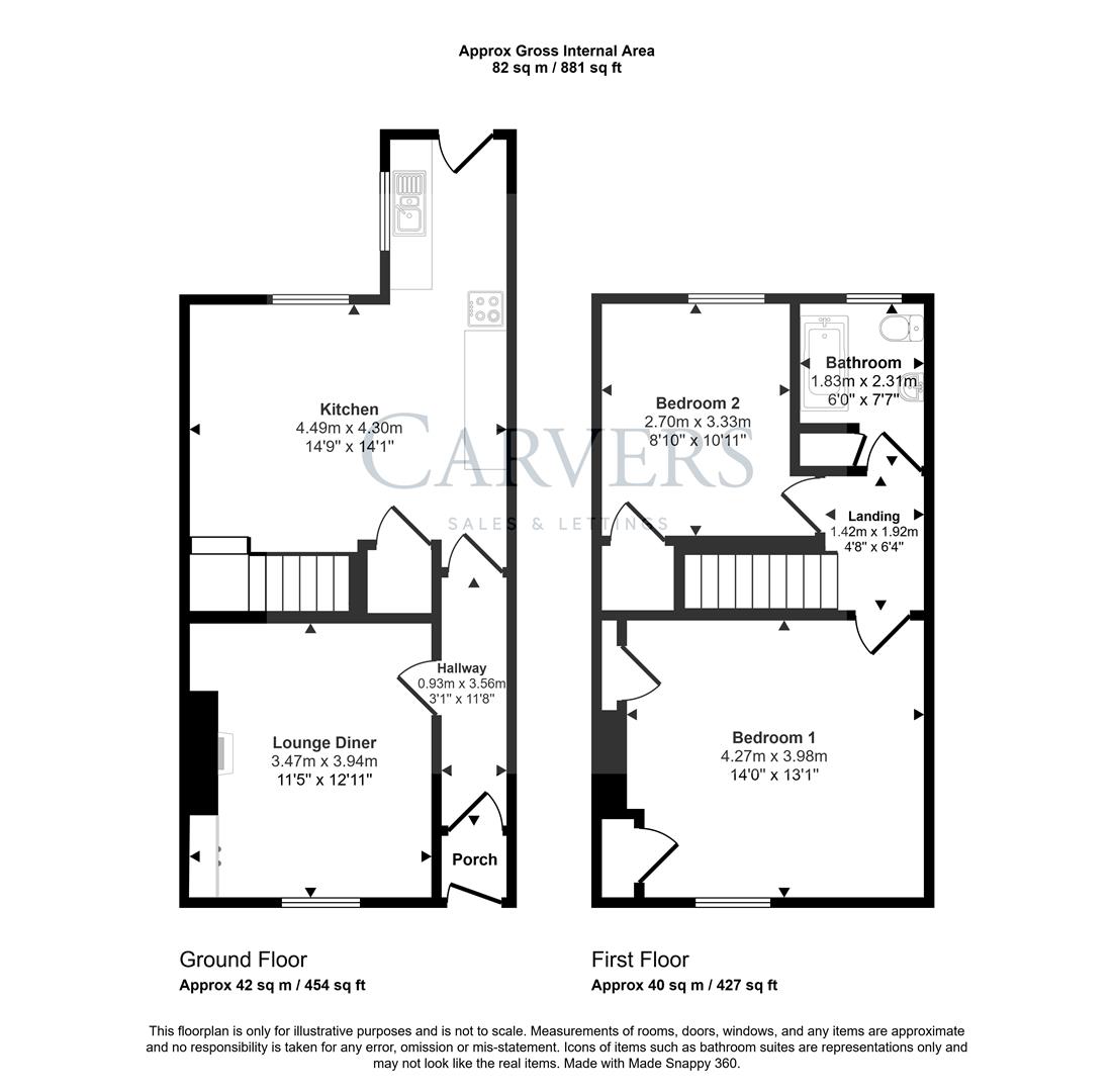 Floorplan for Yarm Road, Darlington