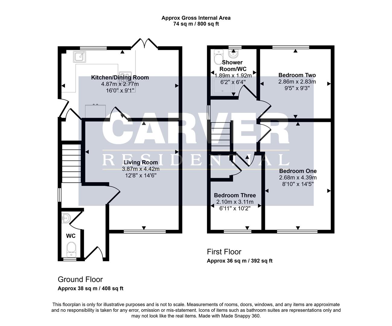 Floorplan for Sheraton Close, Newton Aycliffe