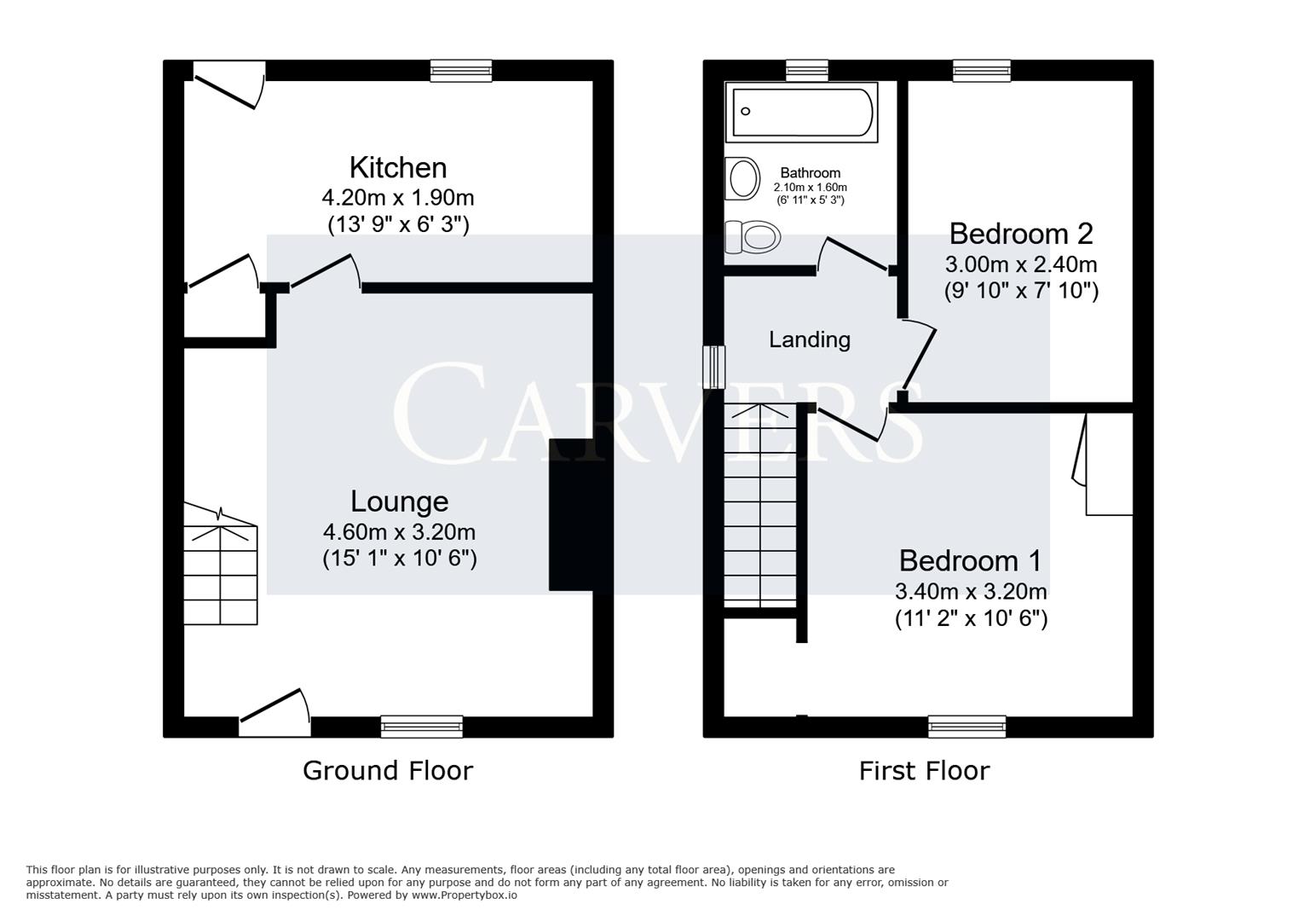 Floorplan for Surrey Place, Willington, Crook