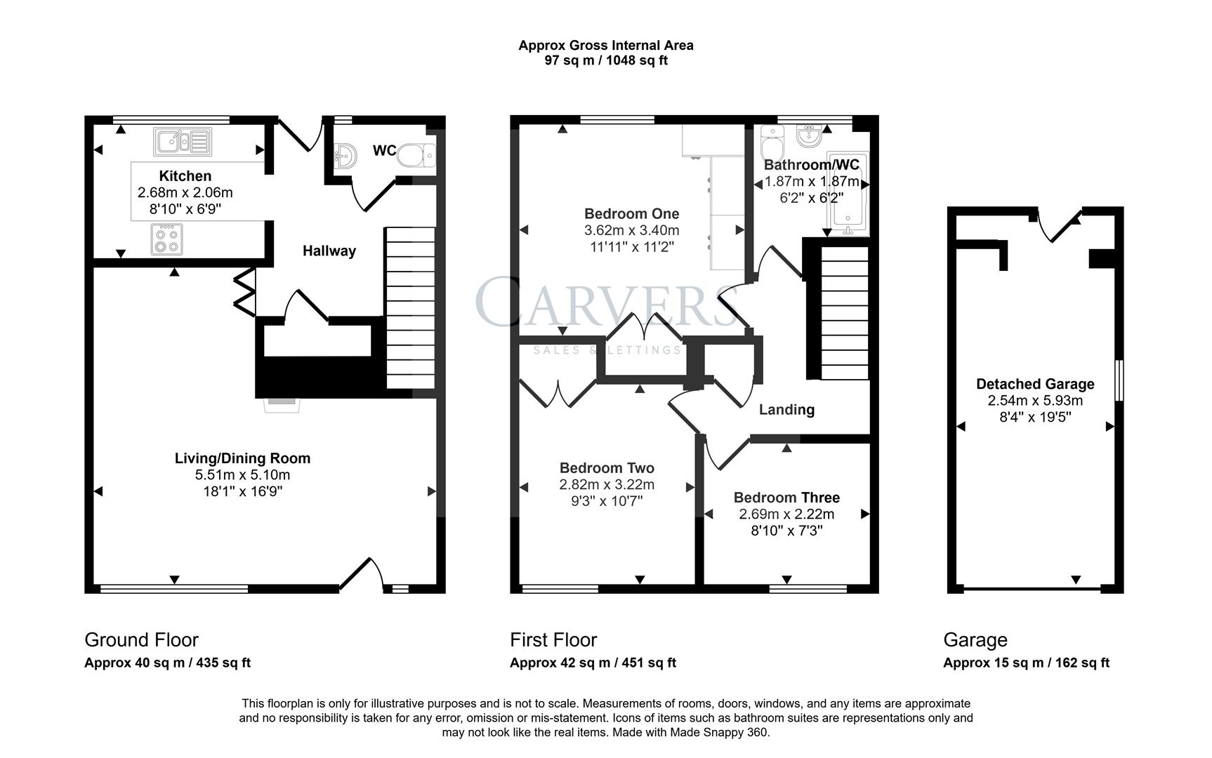 Floorplan for Oakfield, Newton Aycliffe