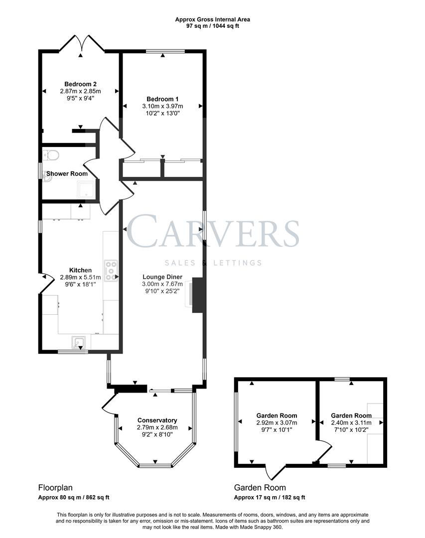 Floorplan for Hunton Road, Scotton, Catterick Garrison