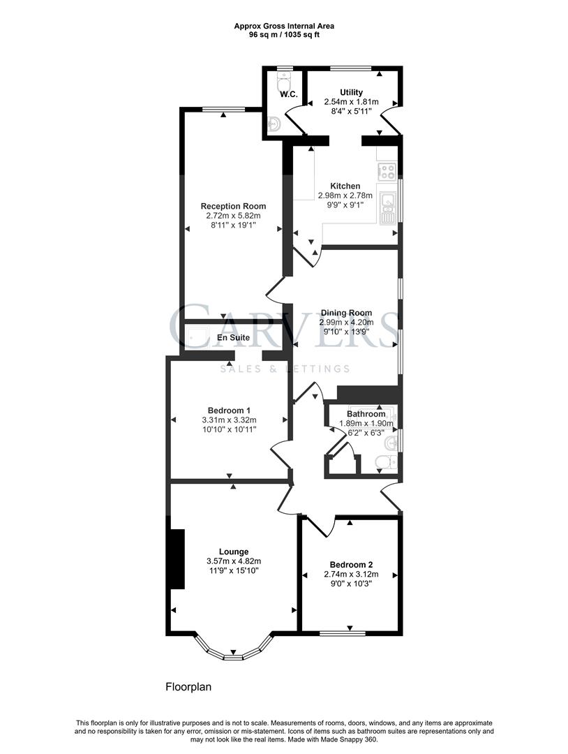 Floorplan for The Byway, Darlington