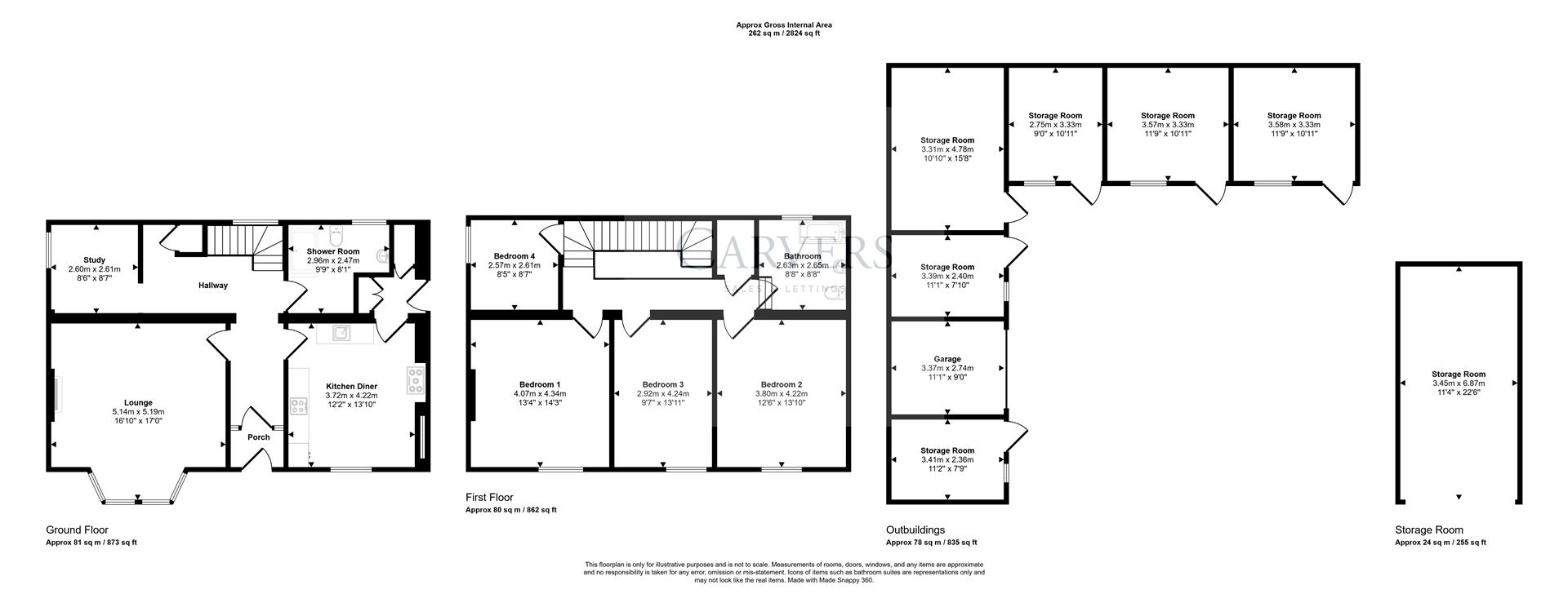 Floorplan for Coatham Mundeville, Darlington