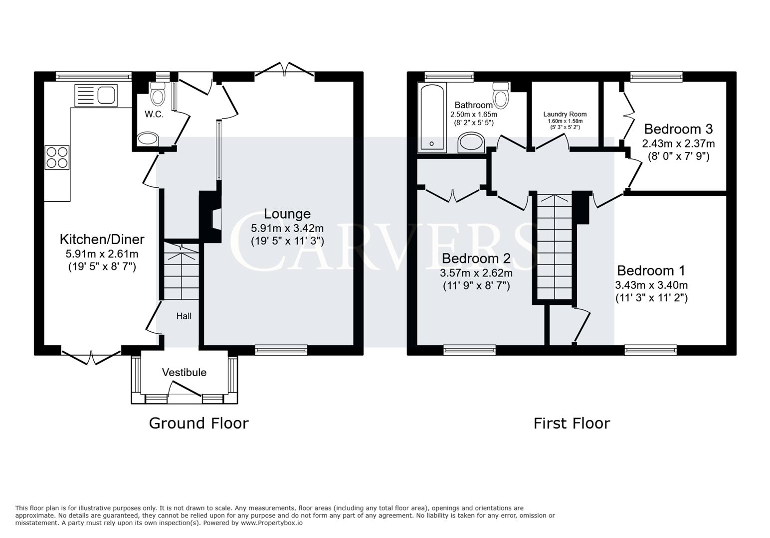 Floorplan for Oakfield, Newton Aycliffe