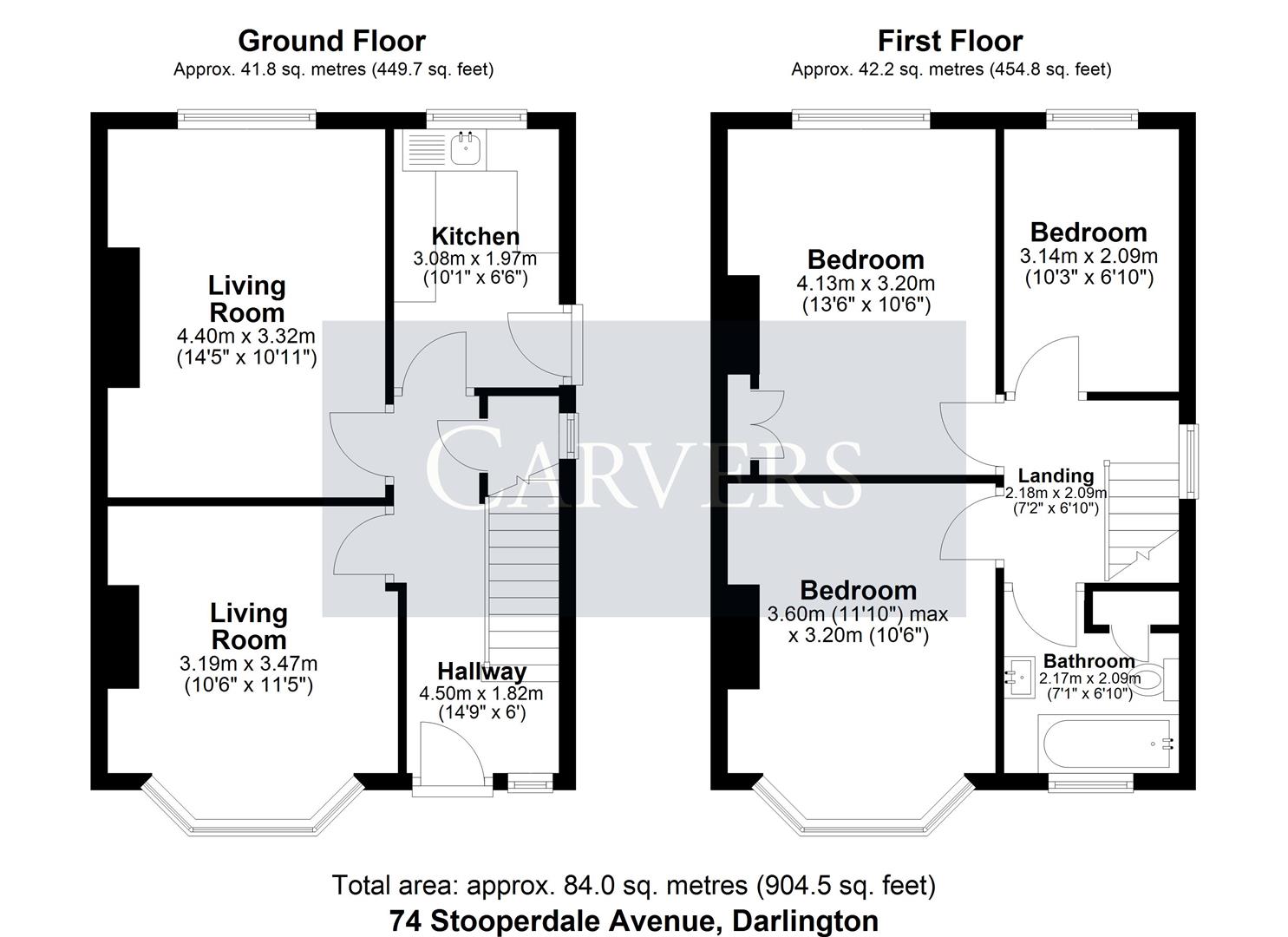 Floorplan for Stooperdale Avenue, Darlington