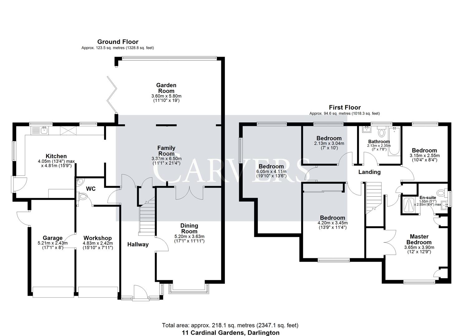 Floorplan for Cardinal Gardens, Darlington