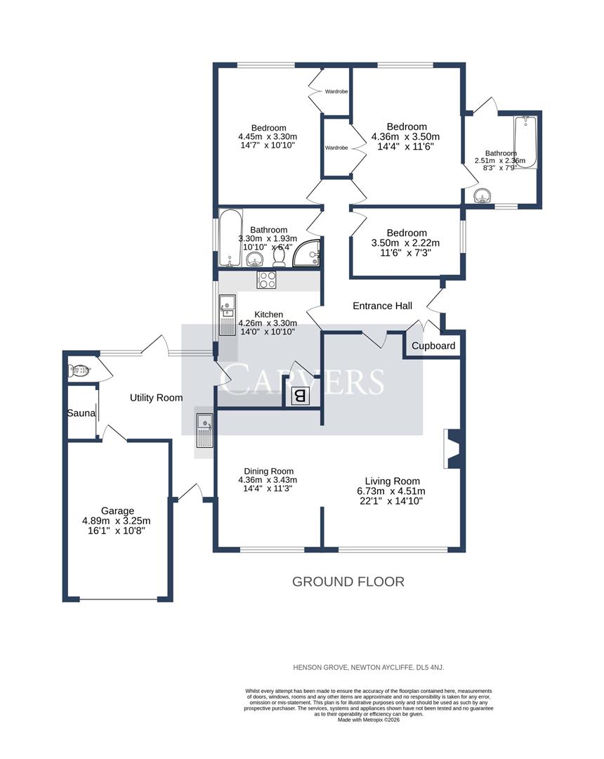 Floorplan for Henson Grove, Newton Aycliffe