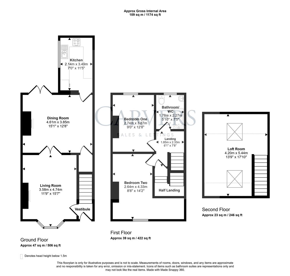 Floorplan for Scott Street, Shildon