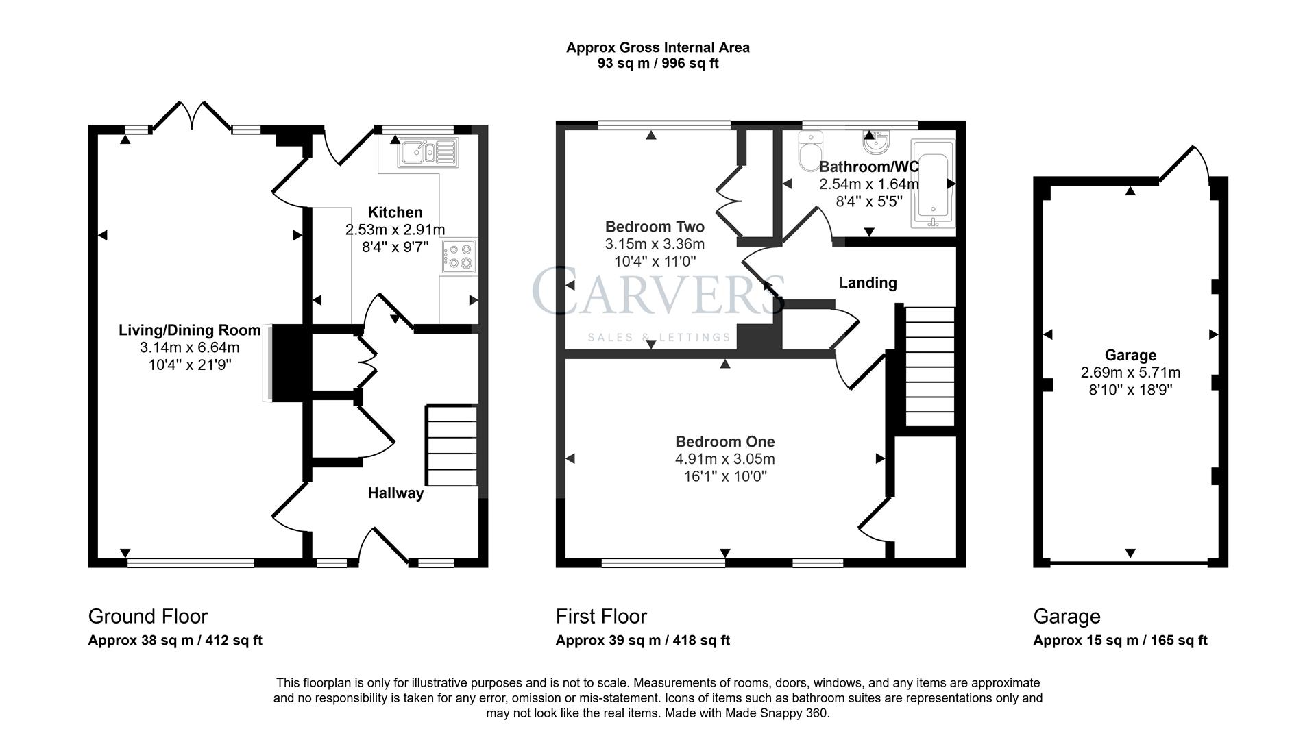 Floorplan for Langdale Place, Newton Aycliffe