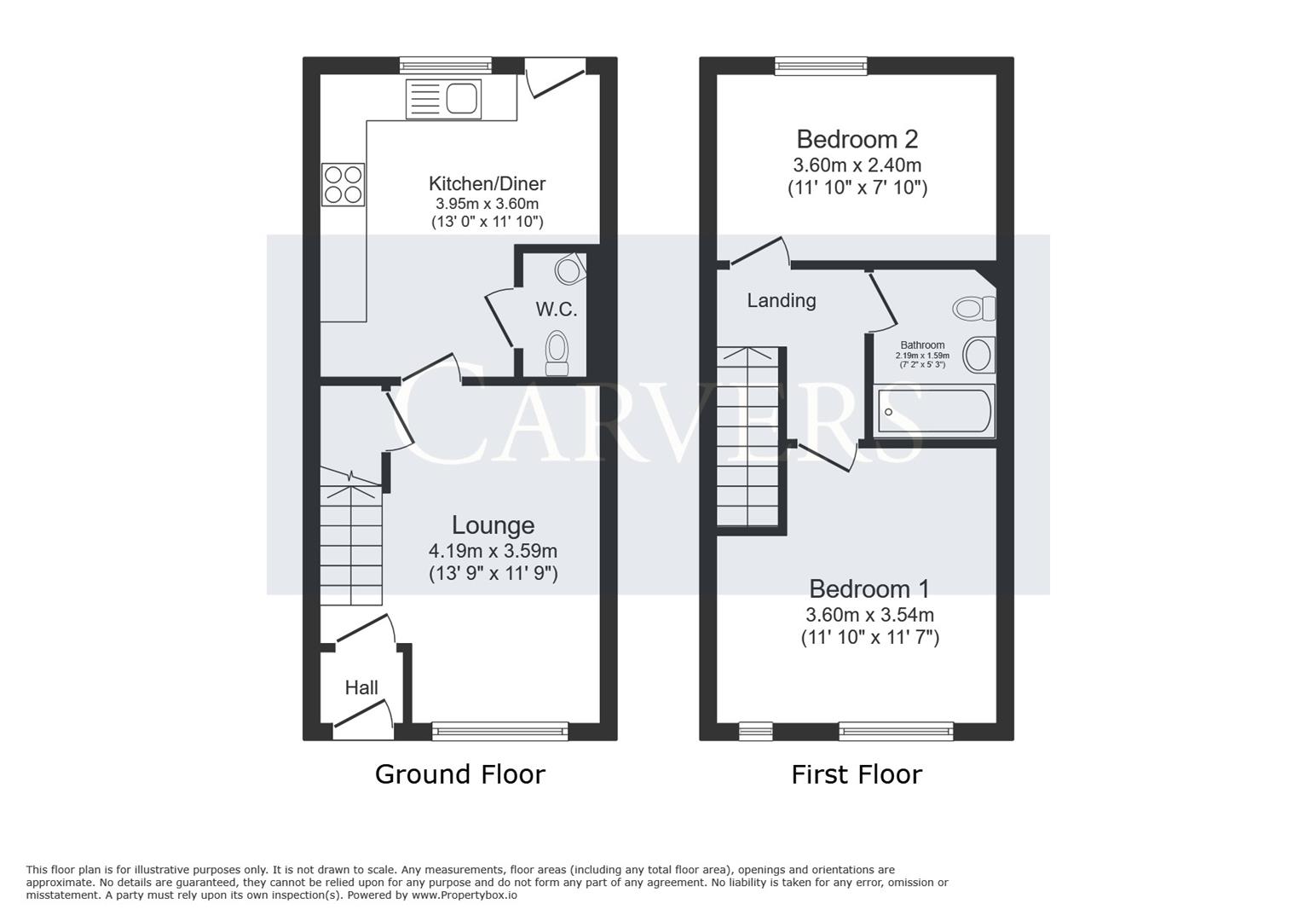 Floorplan for Bedale Road, Aiskew, Bedale