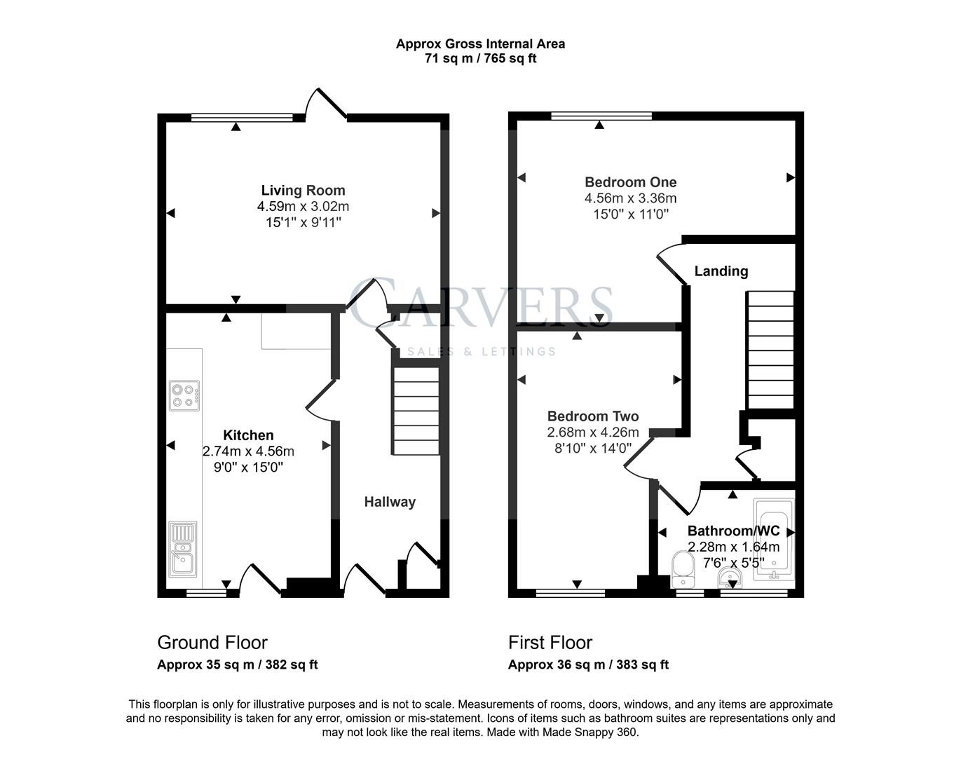 Floorplan for Aysgarth Close, Newton Aycliffe