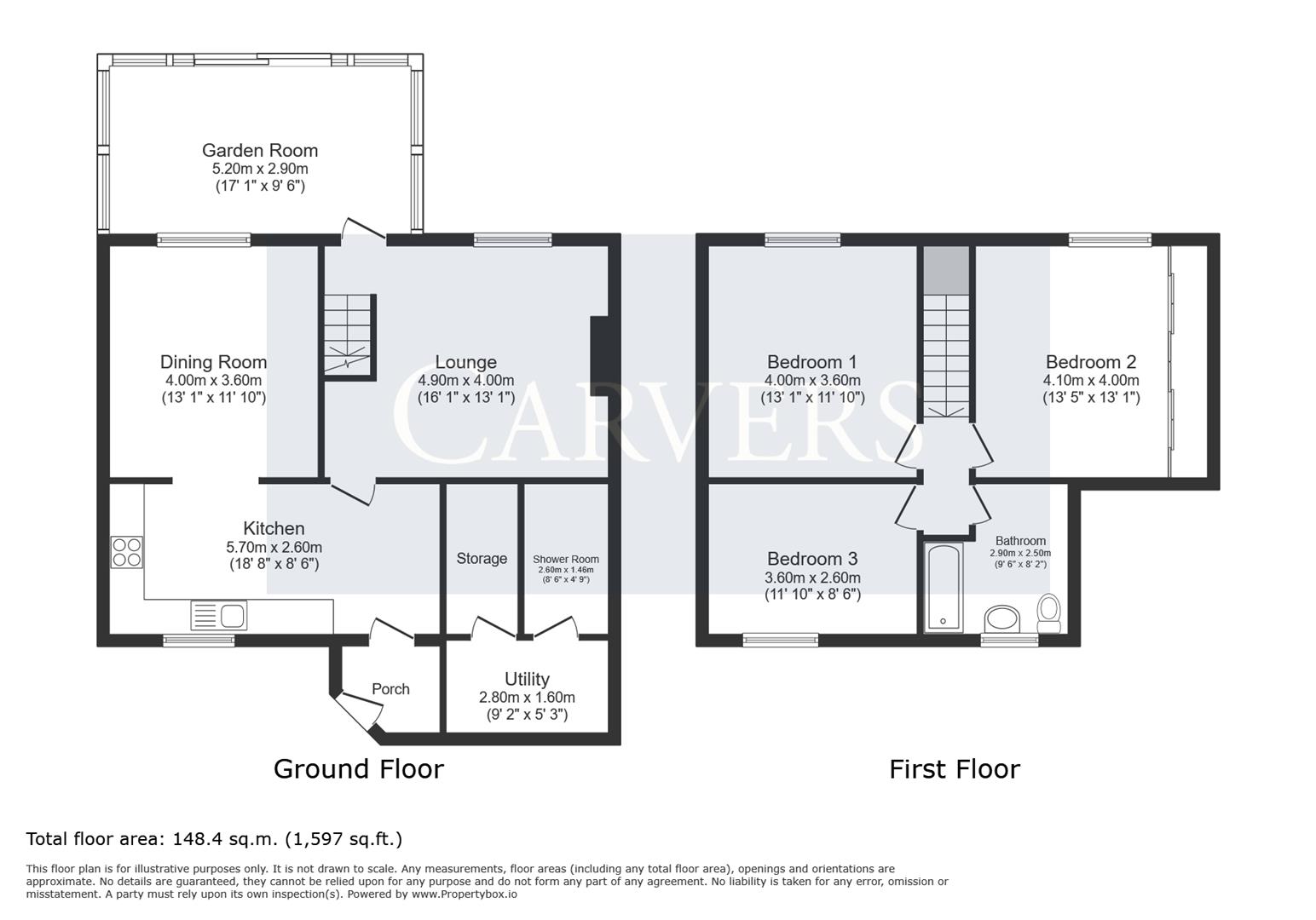 Floorplan for Highside Road, Heighington Village