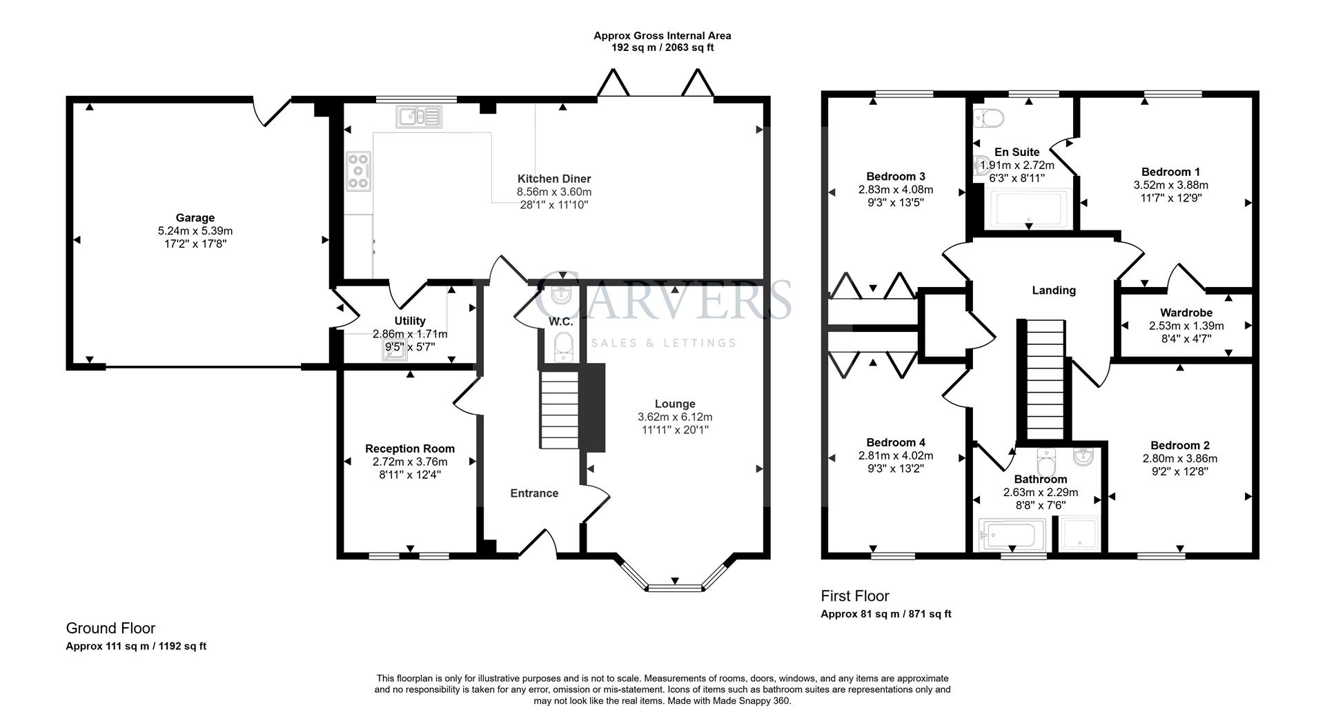 Floorplan for Romangate, Middleton St. George, Darlington