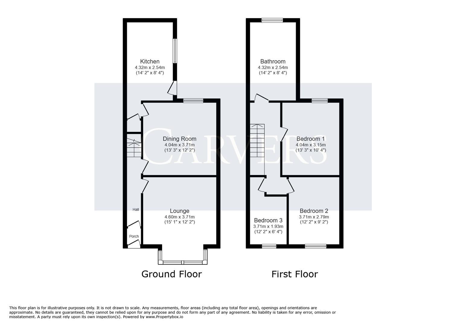 Floorplan for Park Lane, Darlington
