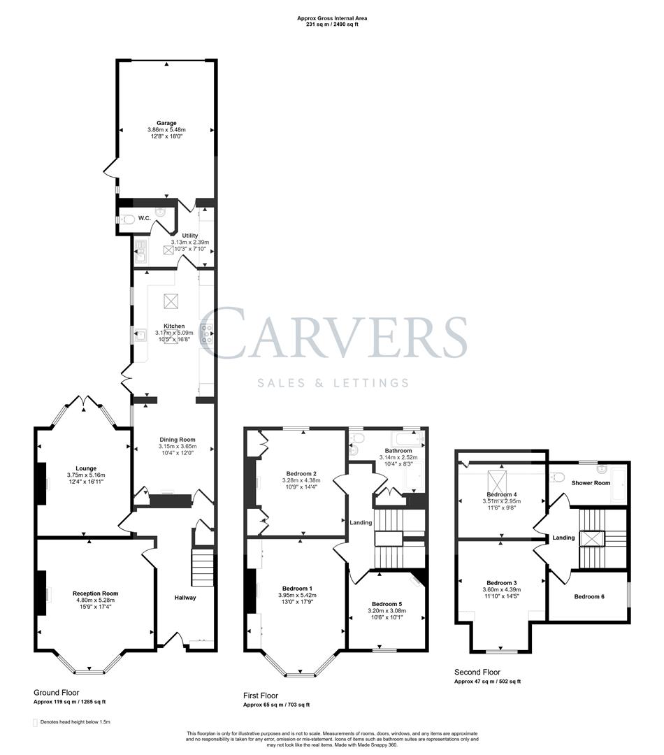 Floorplan for Southend Avenue, Darlington