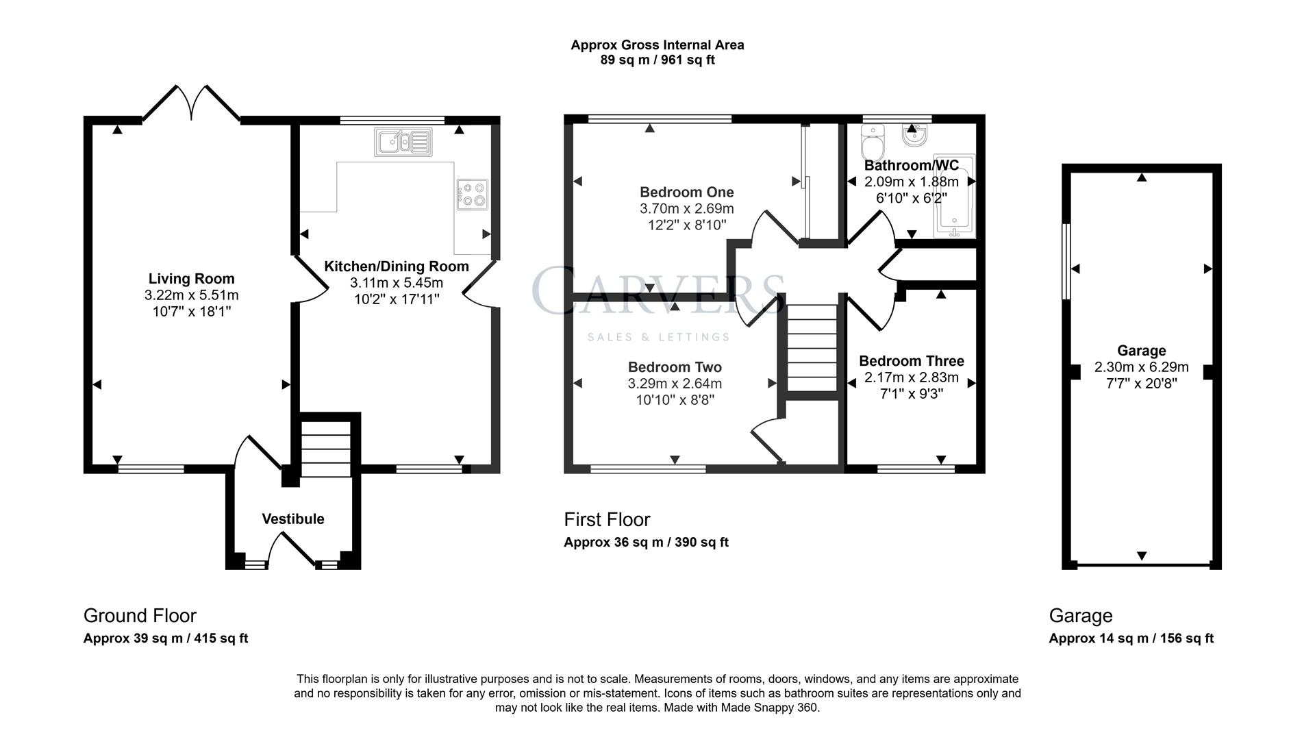 Floorplan for Harebell Meadows, Woodham