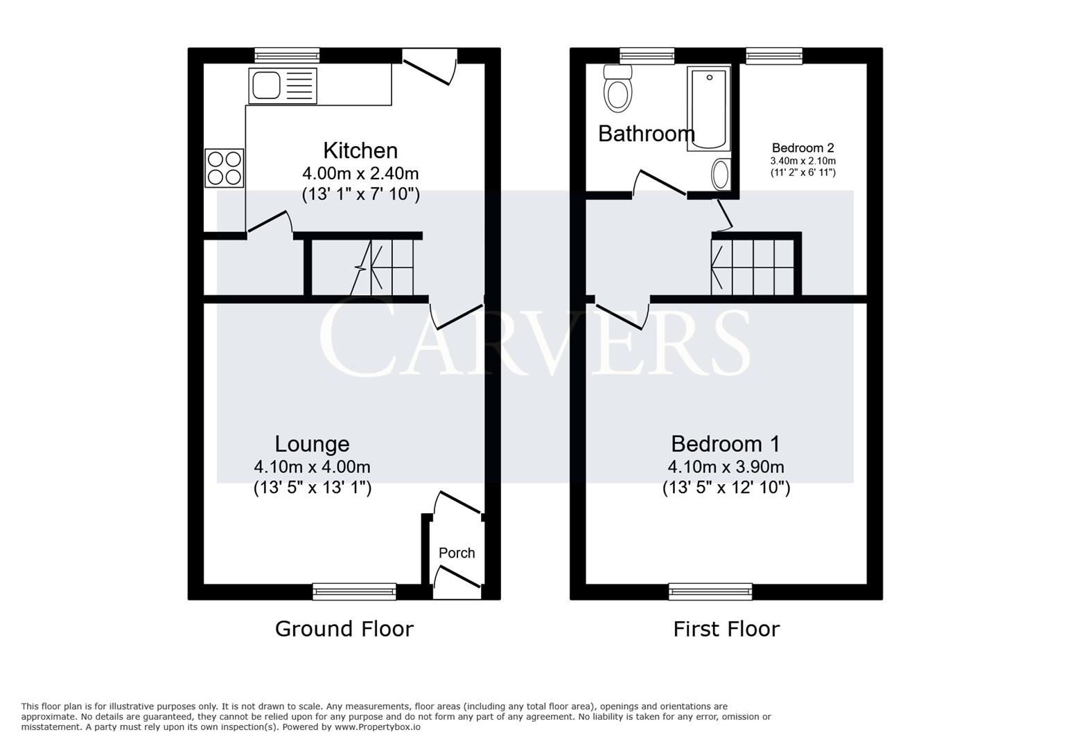 Floorplan for Leonard Street, Darlington