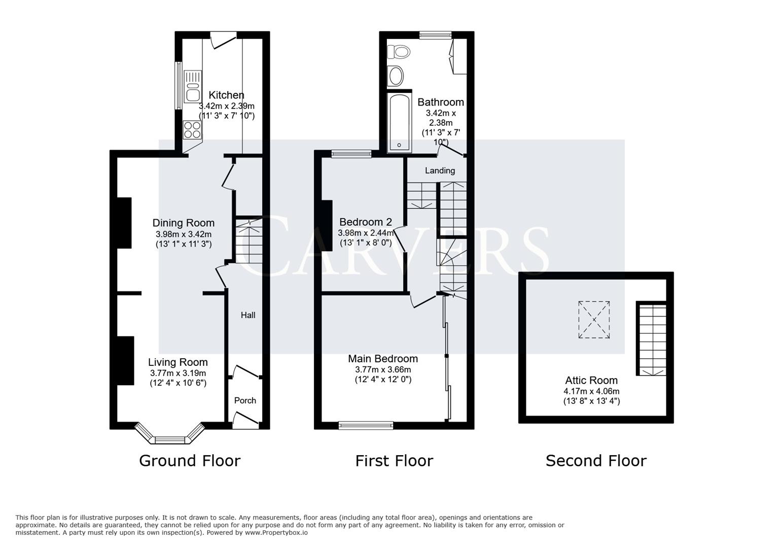 Floorplan for Trafalgar Terrace, Darlington