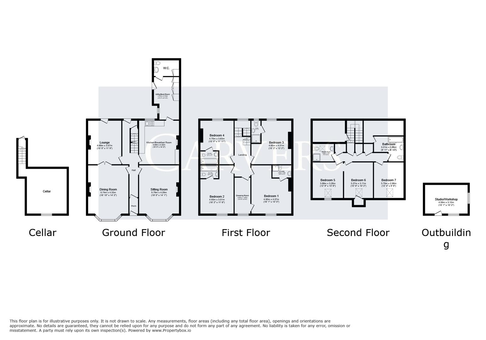 Floorplan for Maison Dieu, Richmond