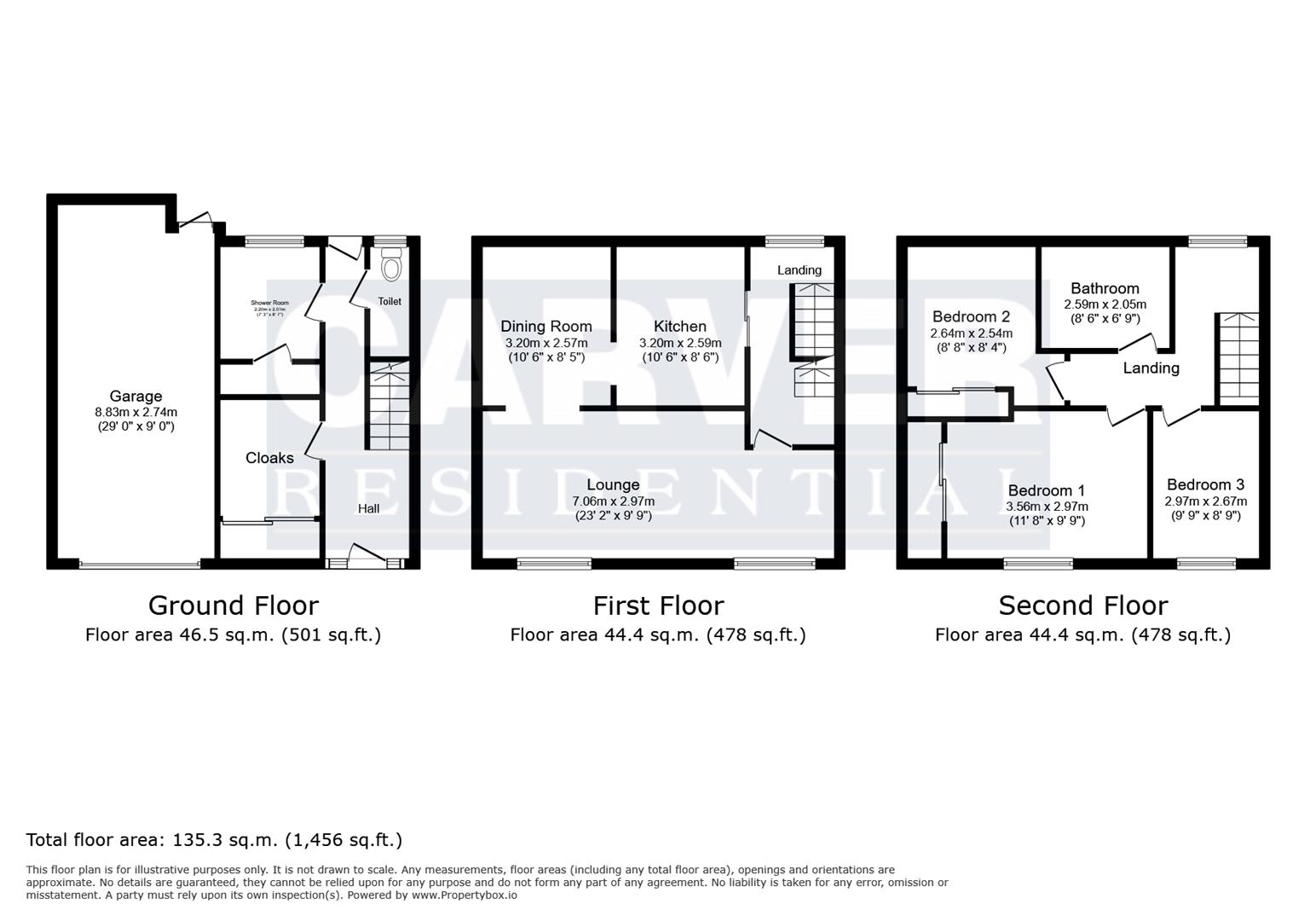 Floorplan for Washington Crescent, Newton Aycliffe
