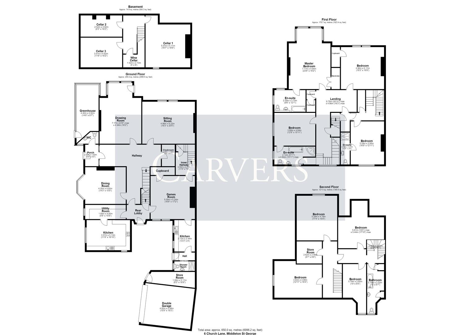Floorplan for Church Lane, Middleton St. George, Darlington
