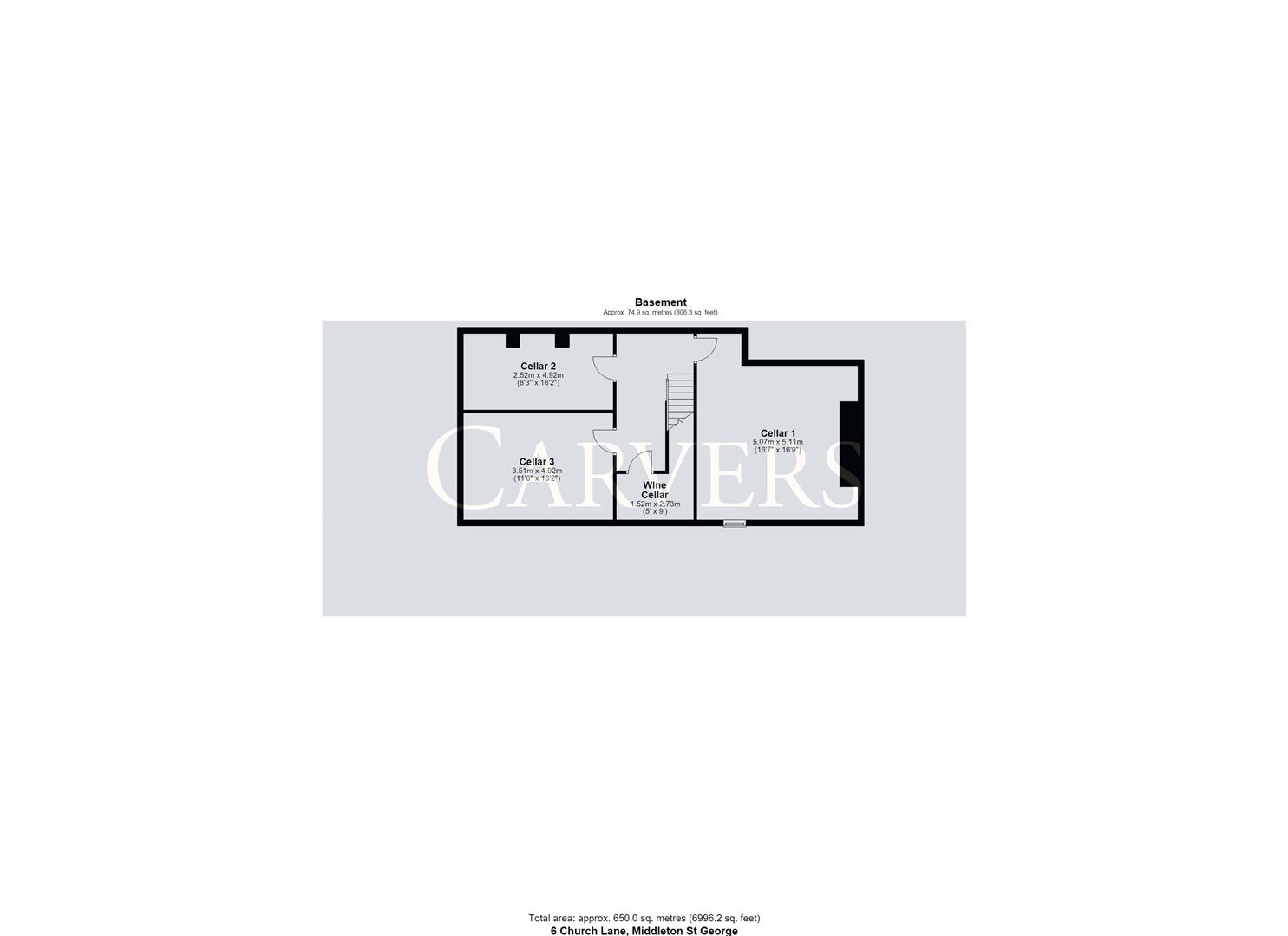 Floorplan for Church Lane, Middleton St. George, Darlington