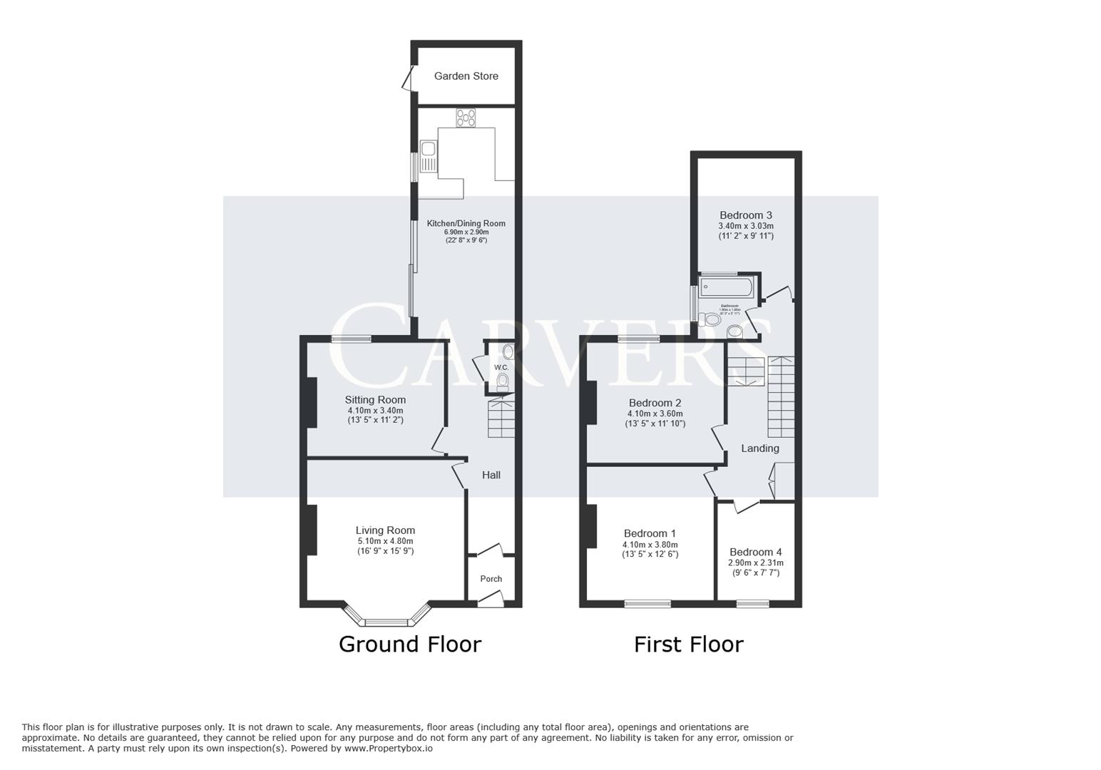Floorplan for Elton Parade, Darlington