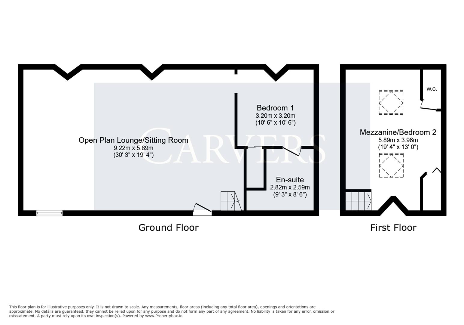 Floorplan for Skerne Studios, Weir Street, Darlington