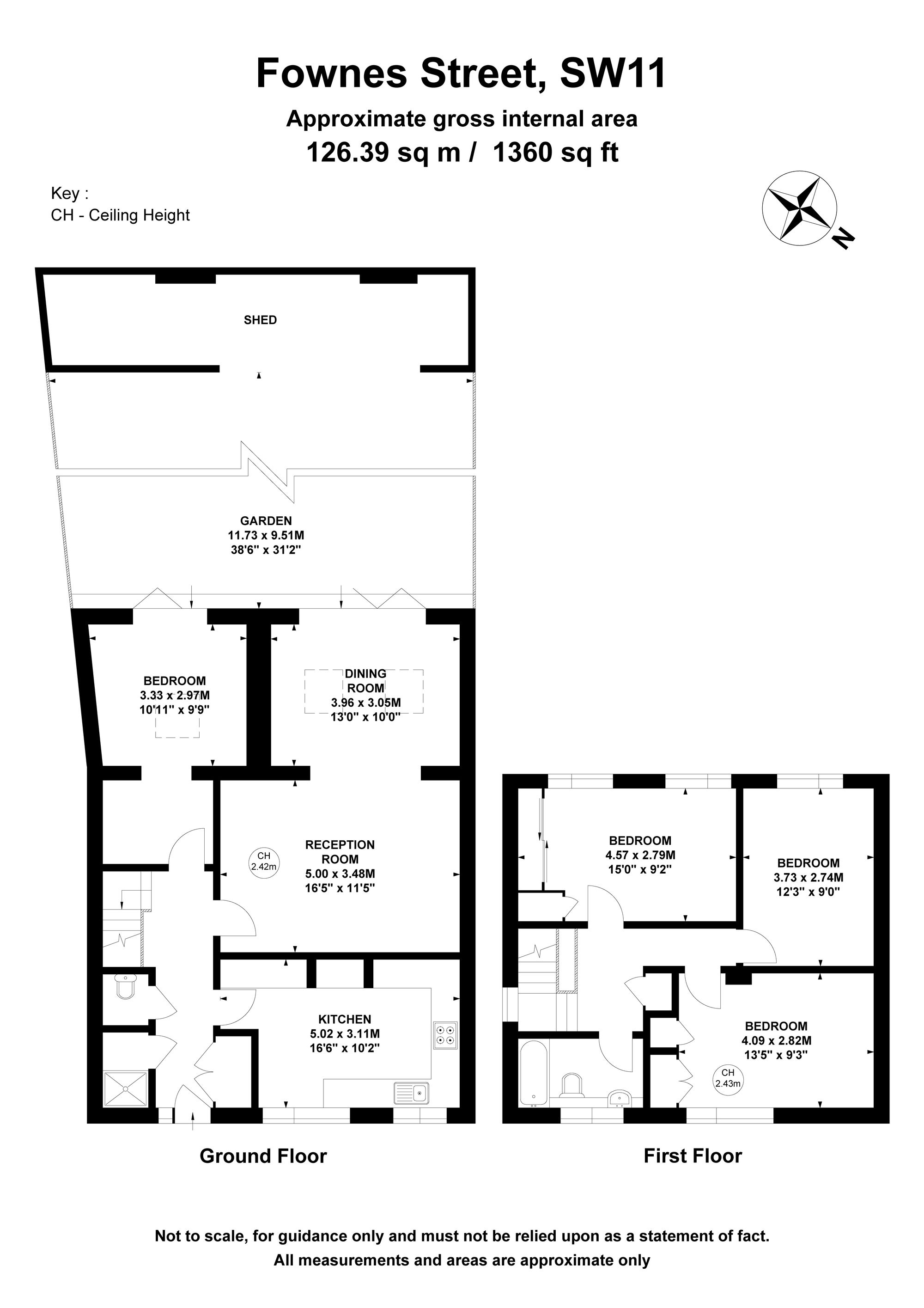 Floorplan for Fownes Street, London, SW11