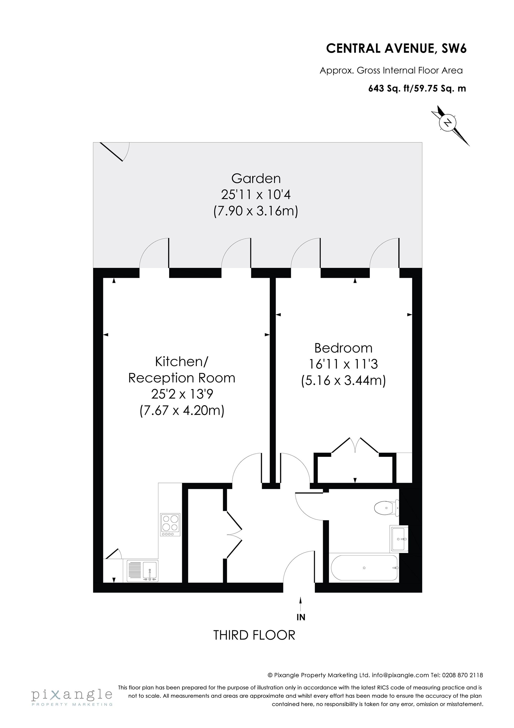 Floorplan for Central Avenue, 5 Central Avenue, SW6