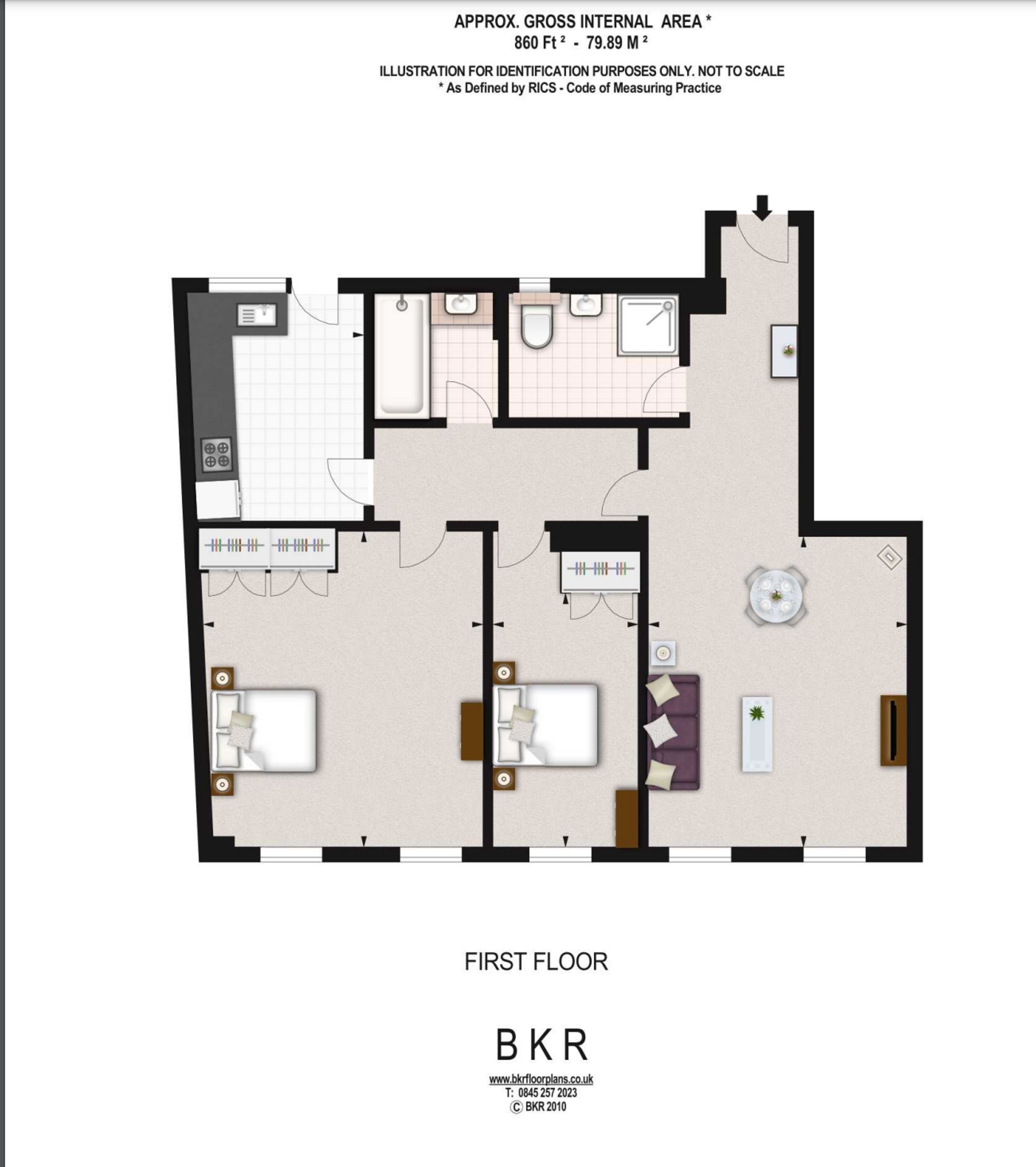 Floorplan for Fulham Road, Pelham Court, SW3