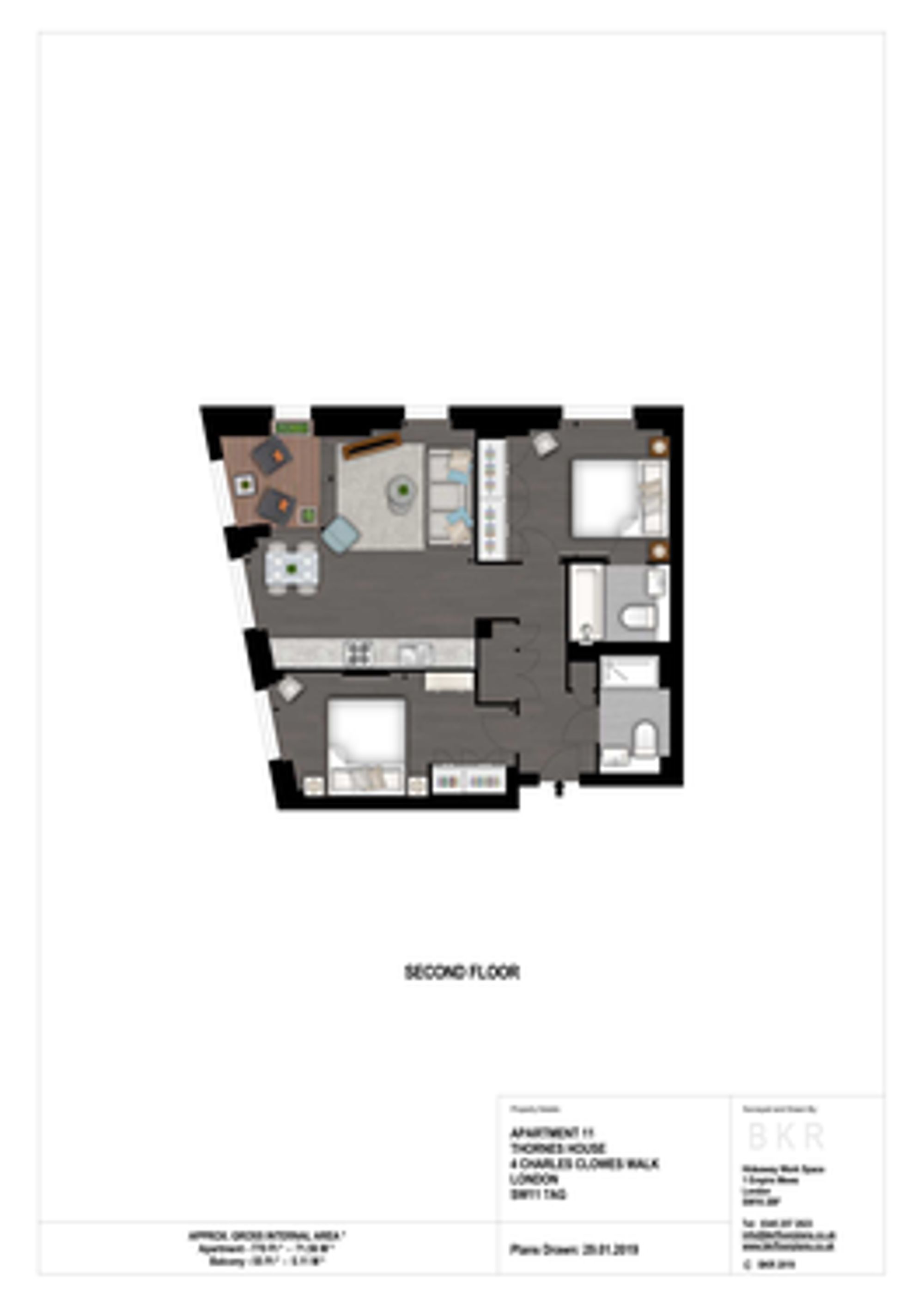 Floorplan for Charles Clowes Walk, London, SW11