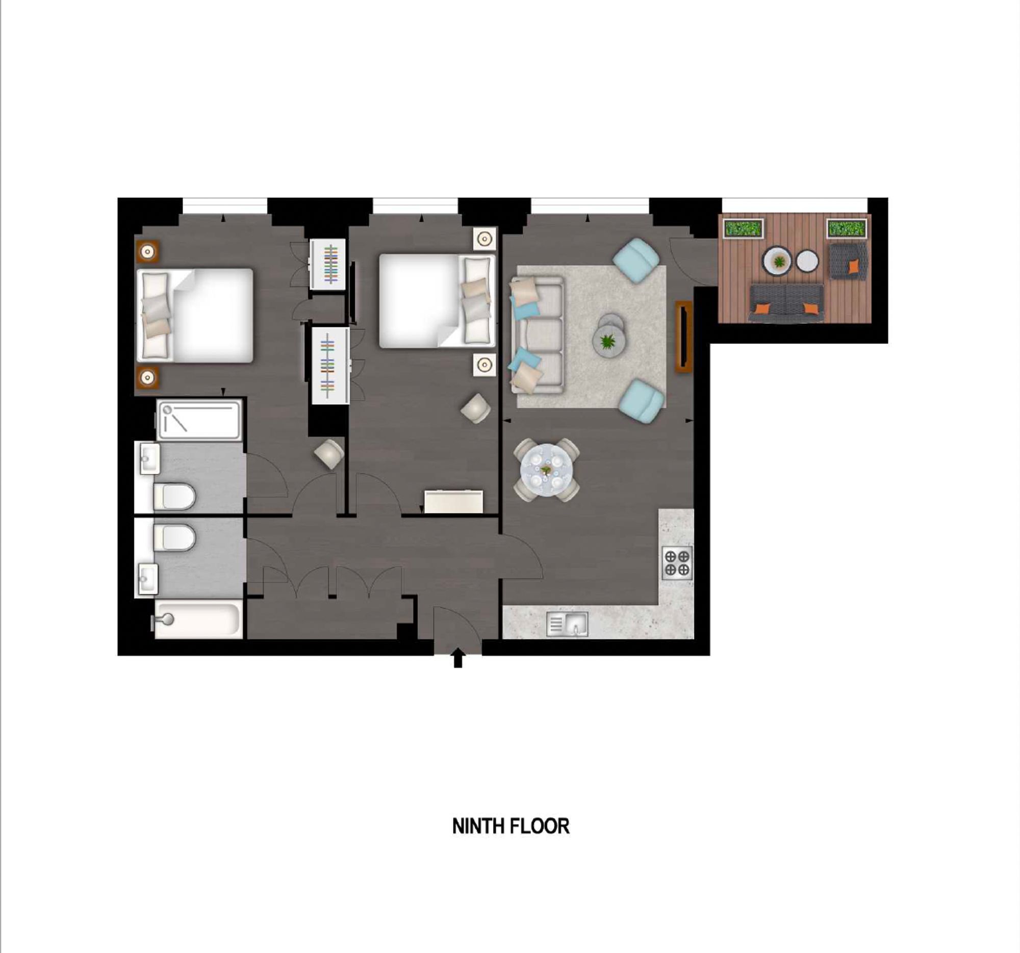 Floorplan for Charles Clowes Walk, London, SW11